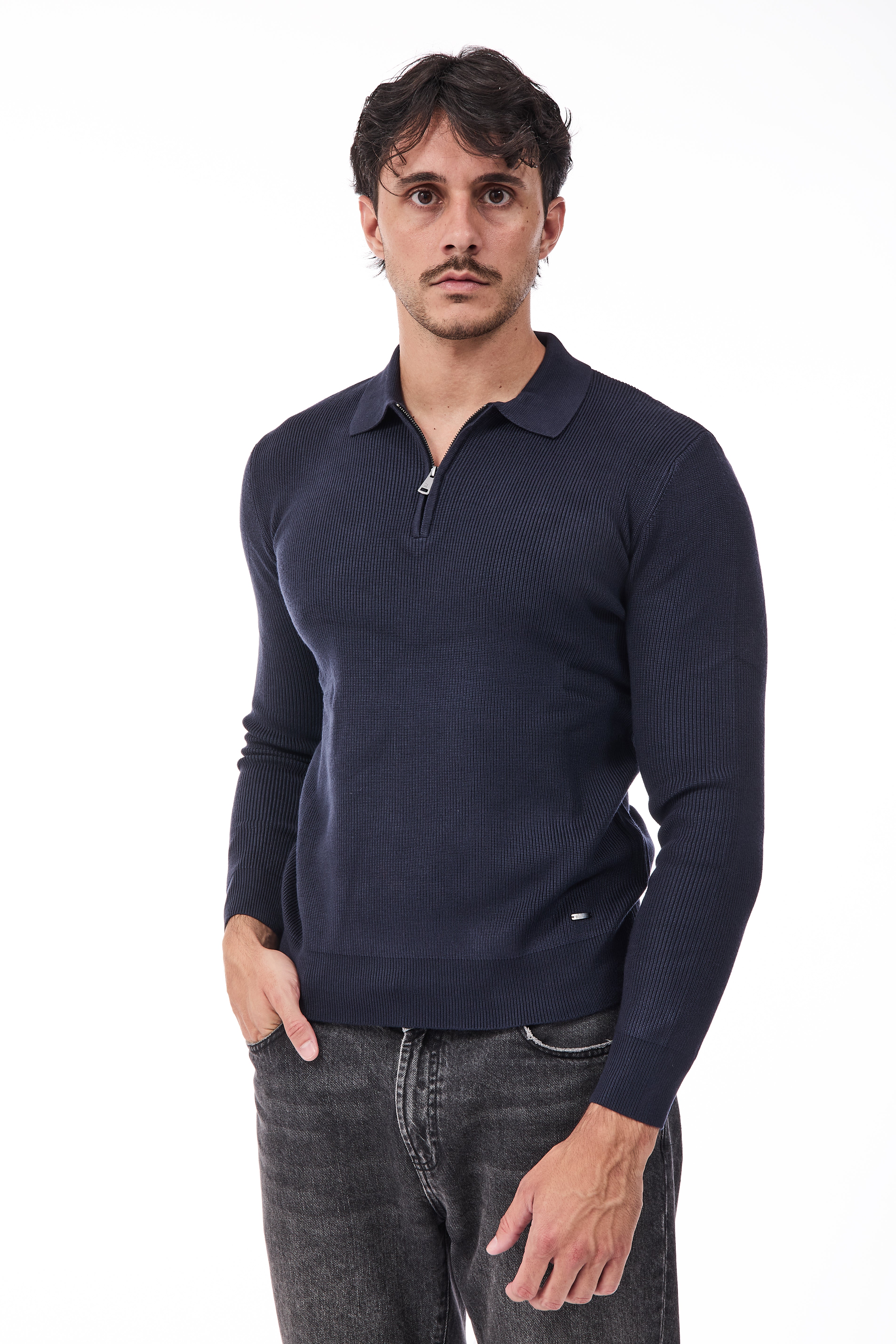 Maglione Gianni Lupo Navy 35133