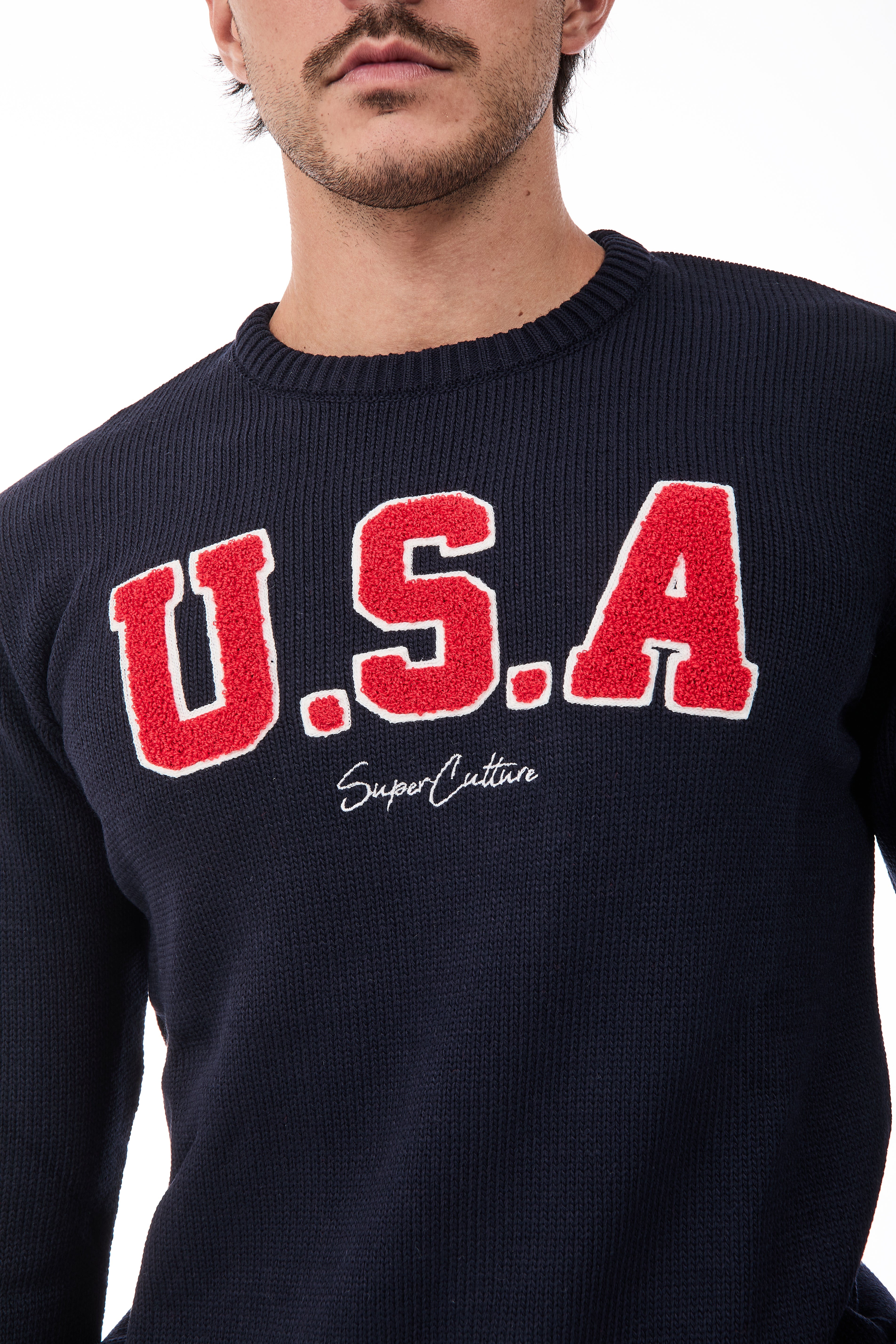 Maglione Superculture AK7009 Blu