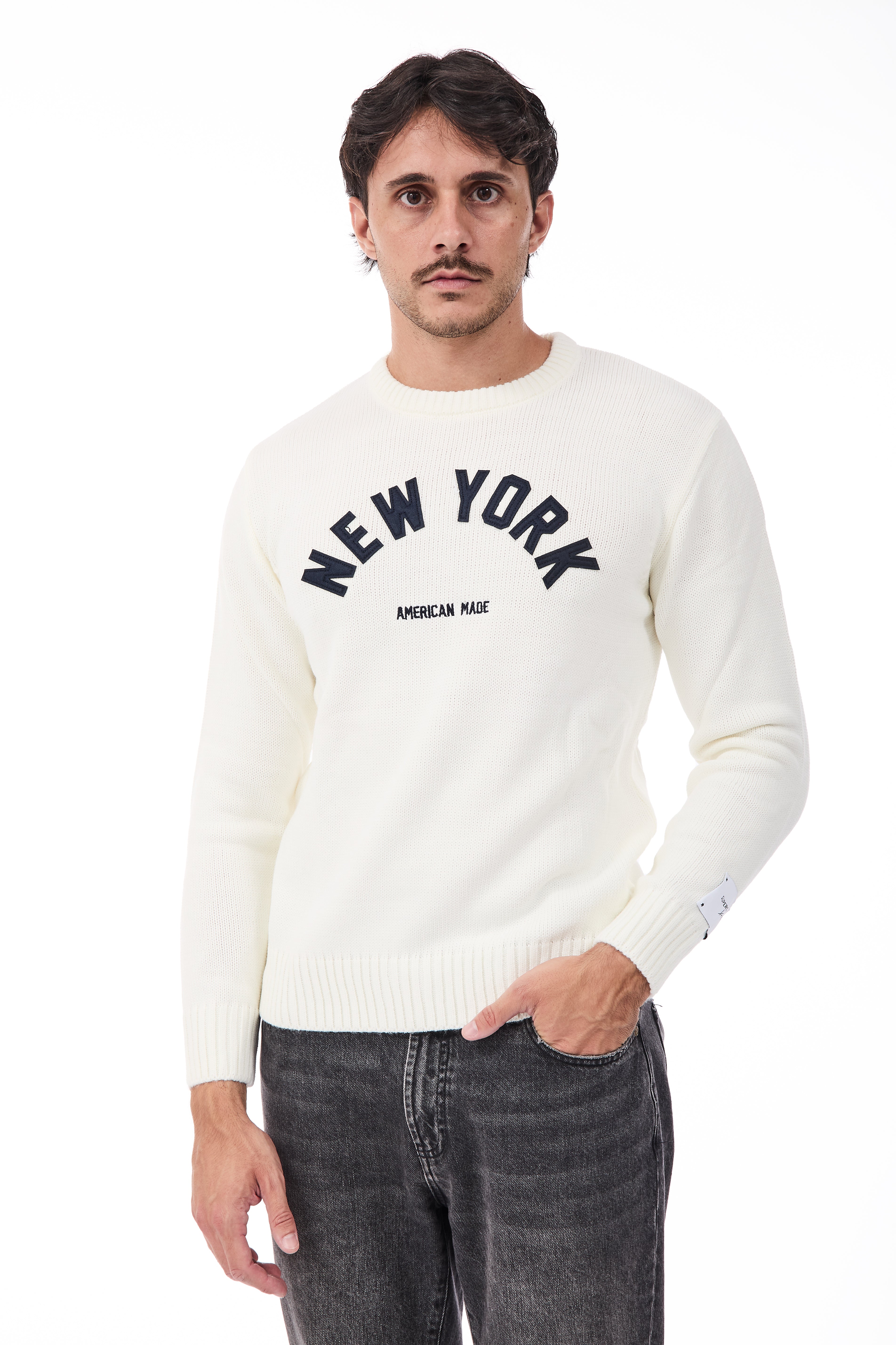 Maglione Superculture AK7011 Bianco