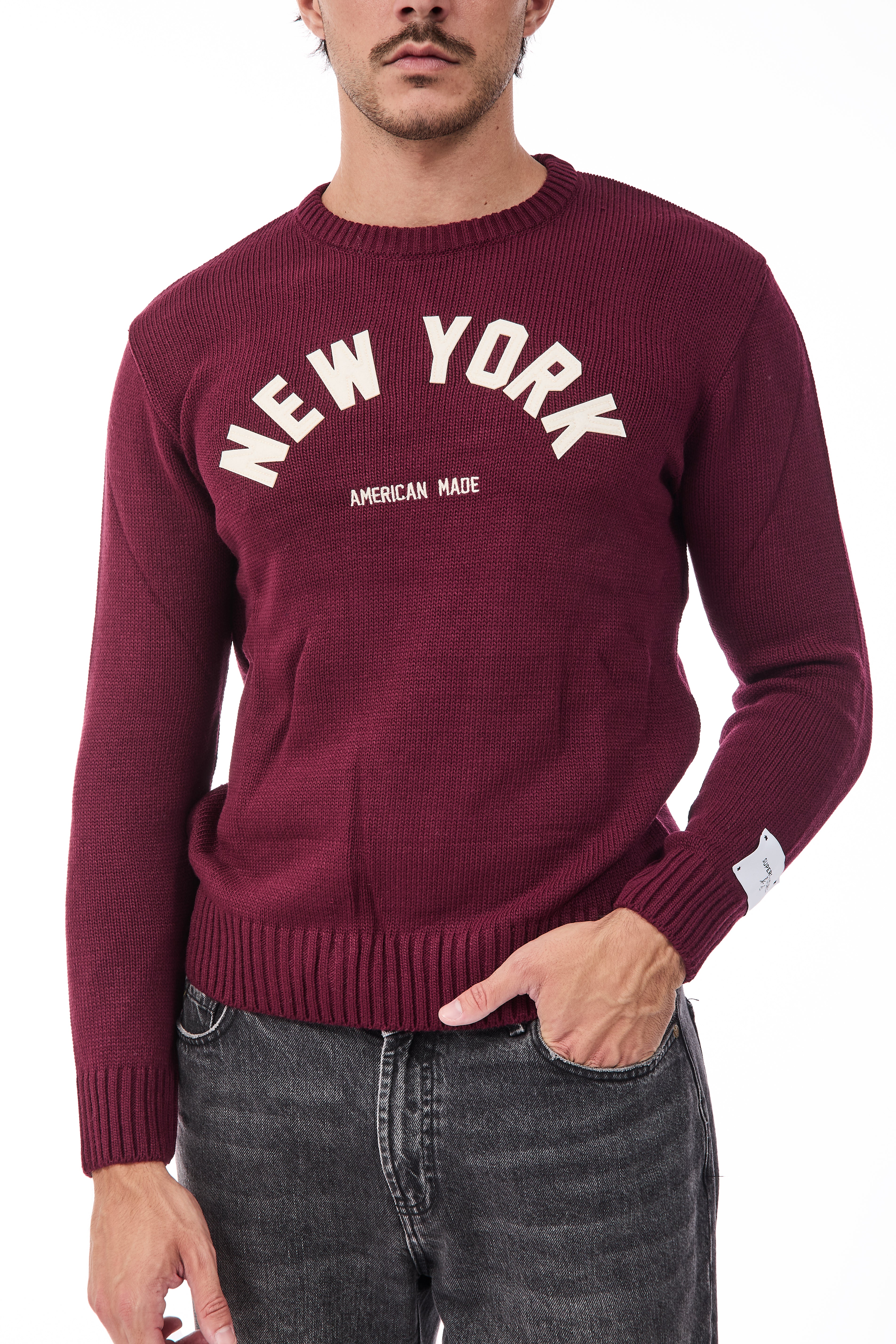 Maglione Superculture AK7011 Bordeaux