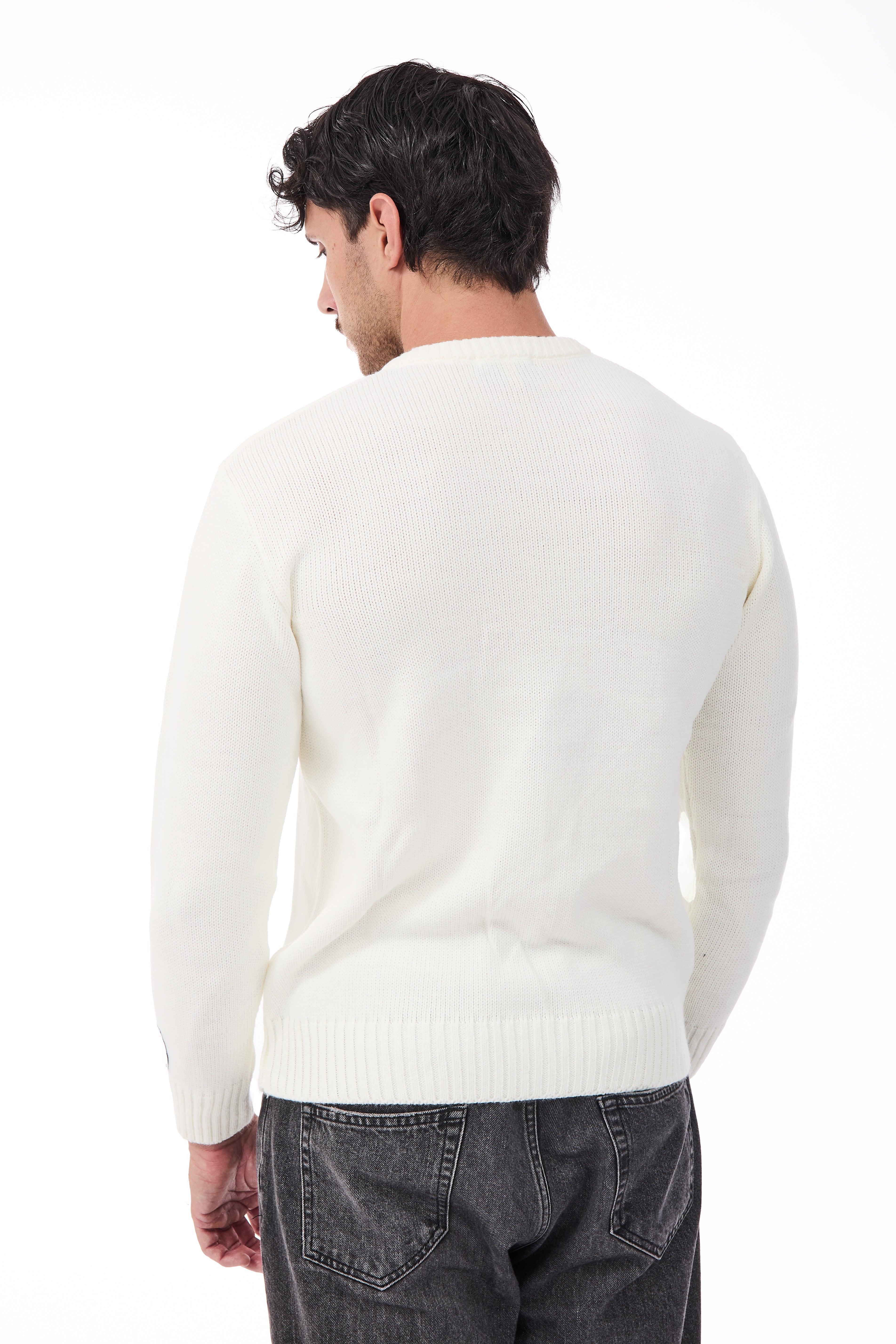 Maglione Superculture AK7009 Bianco