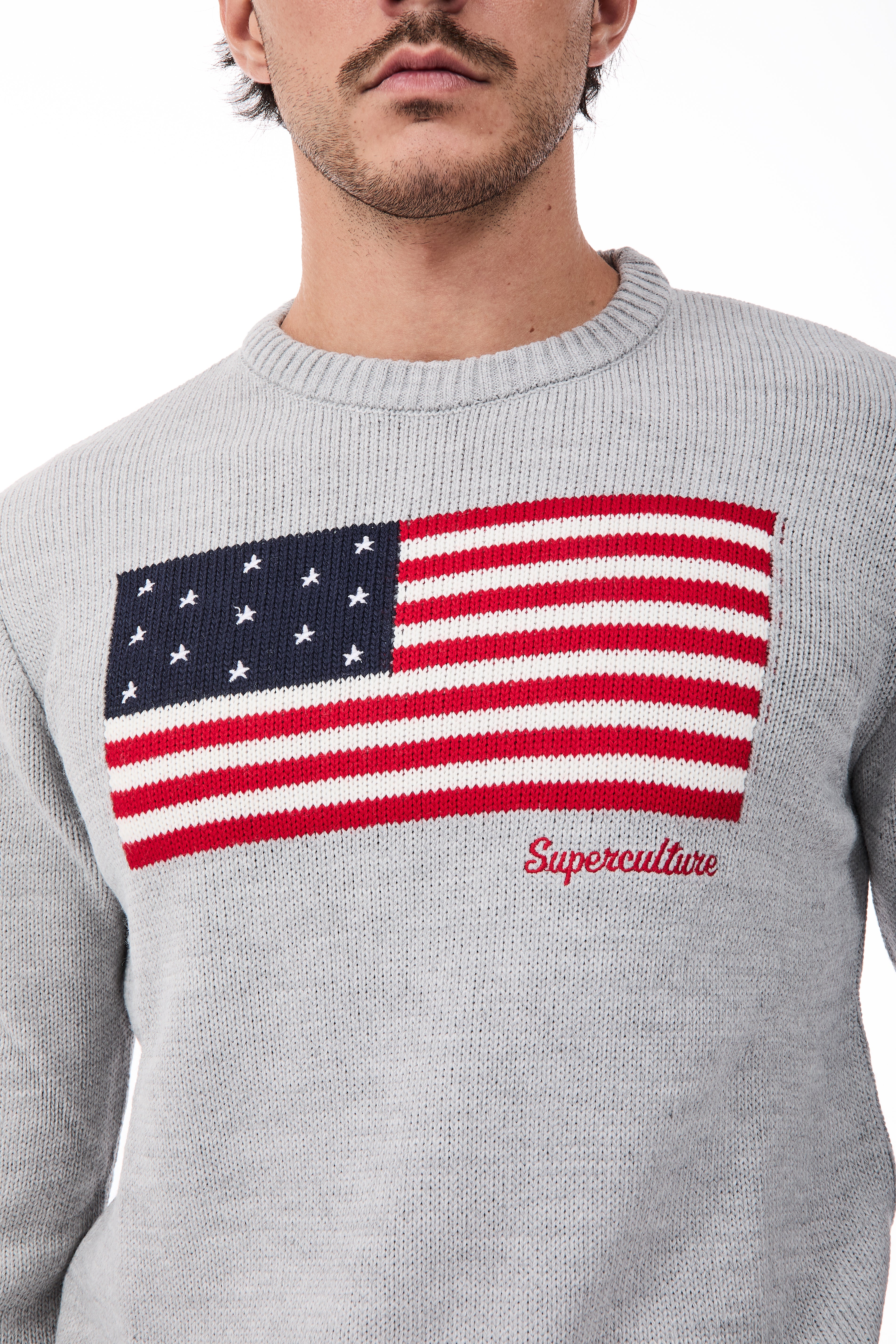 Maglione Superculture AK7021 Grigio