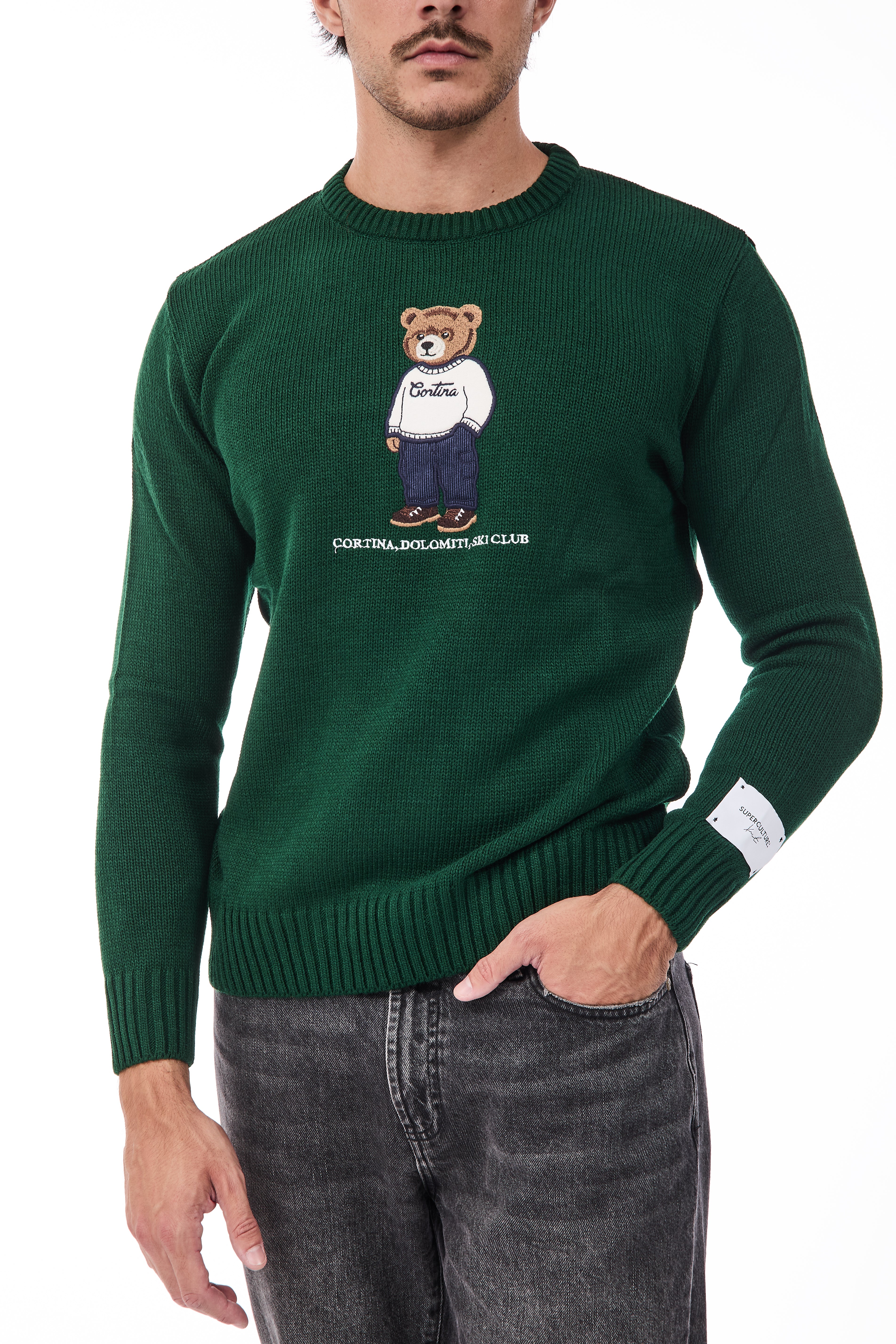 Maglione Superculture AK7043 Verde Bosco