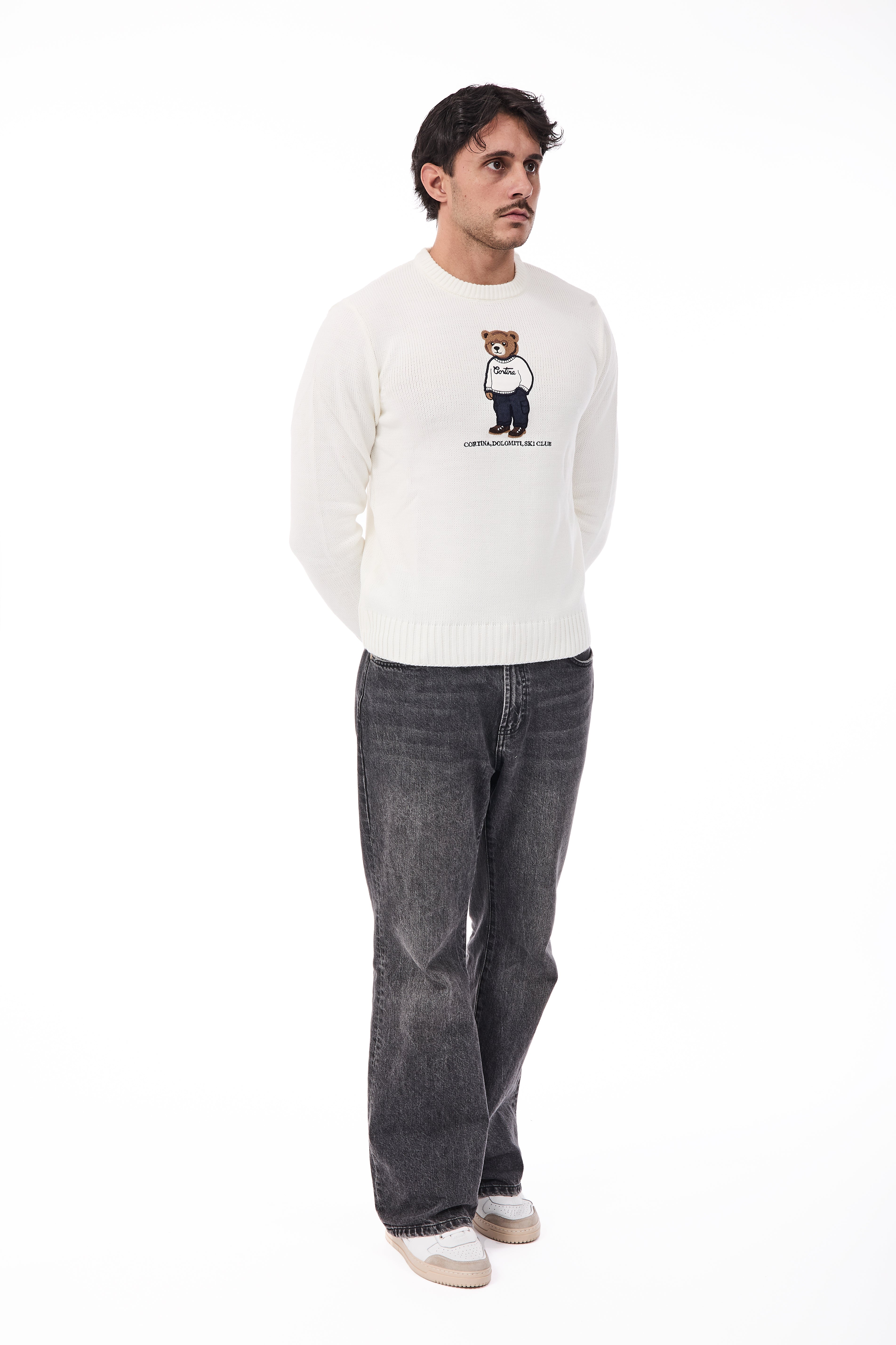 Maglione Superculture AK7043 Bianco