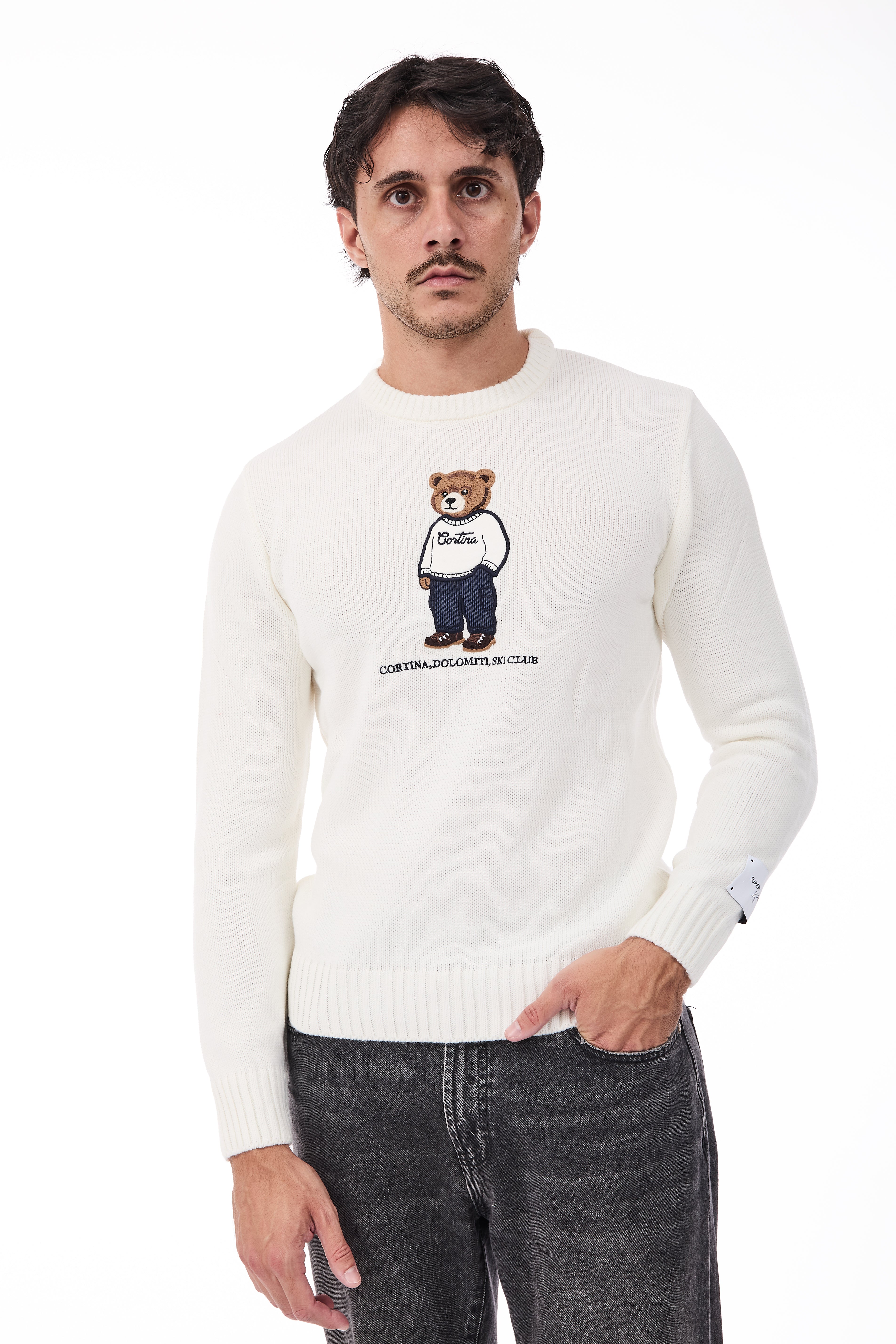 Maglione Superculture AK7043 Bianco