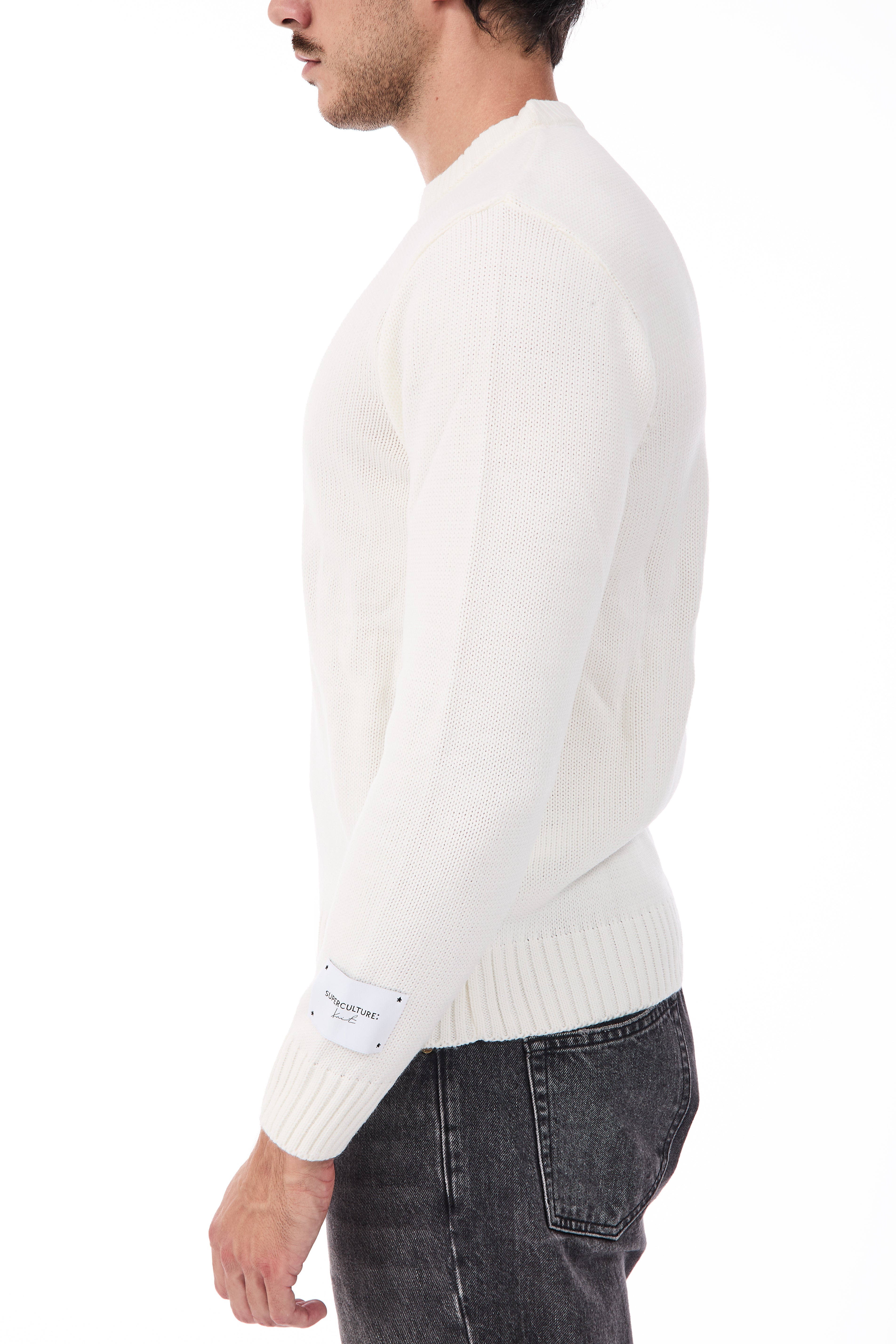 Maglione Superculture AK7043 Bianco