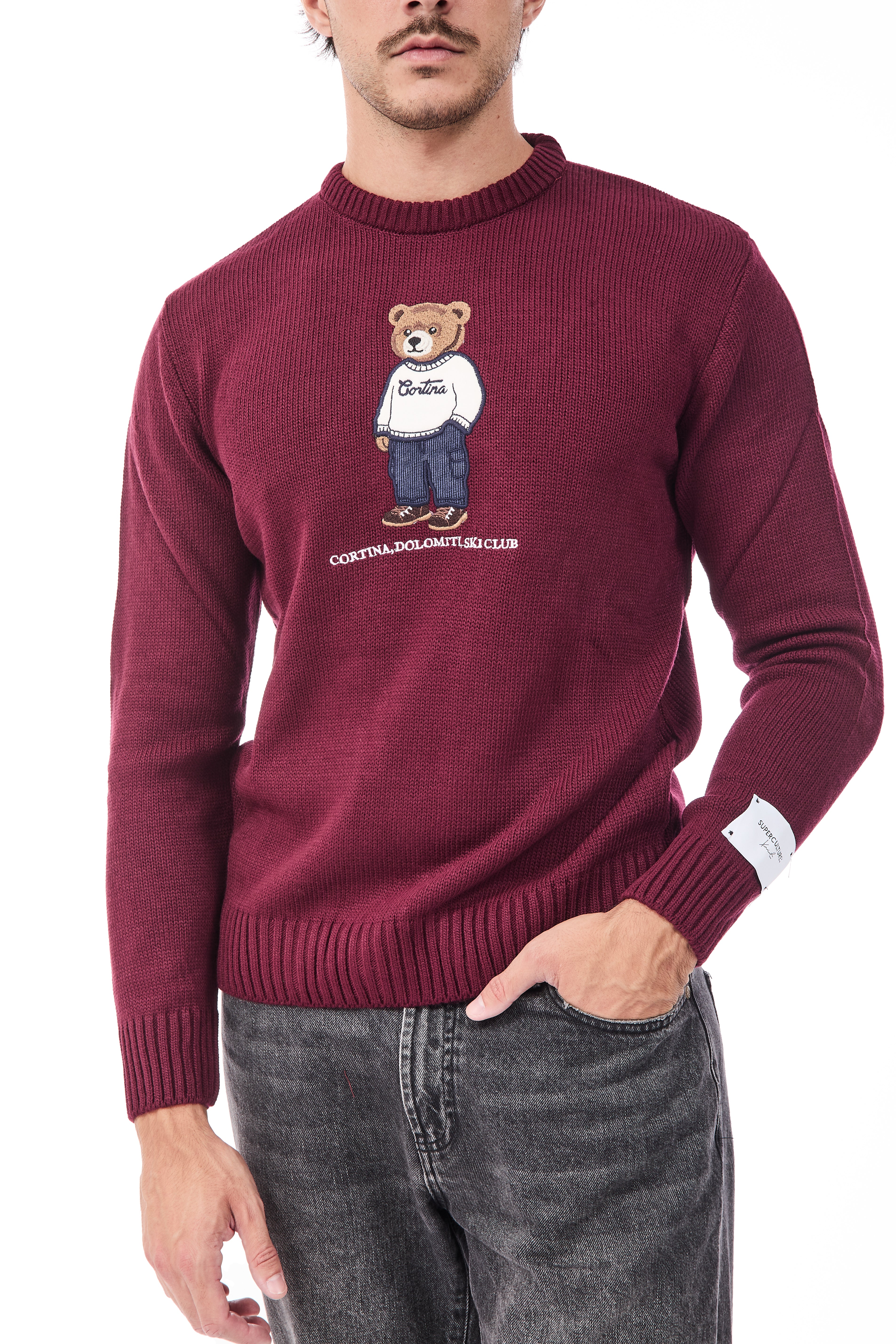 Maglione Superculture AK7043 Bordeaux