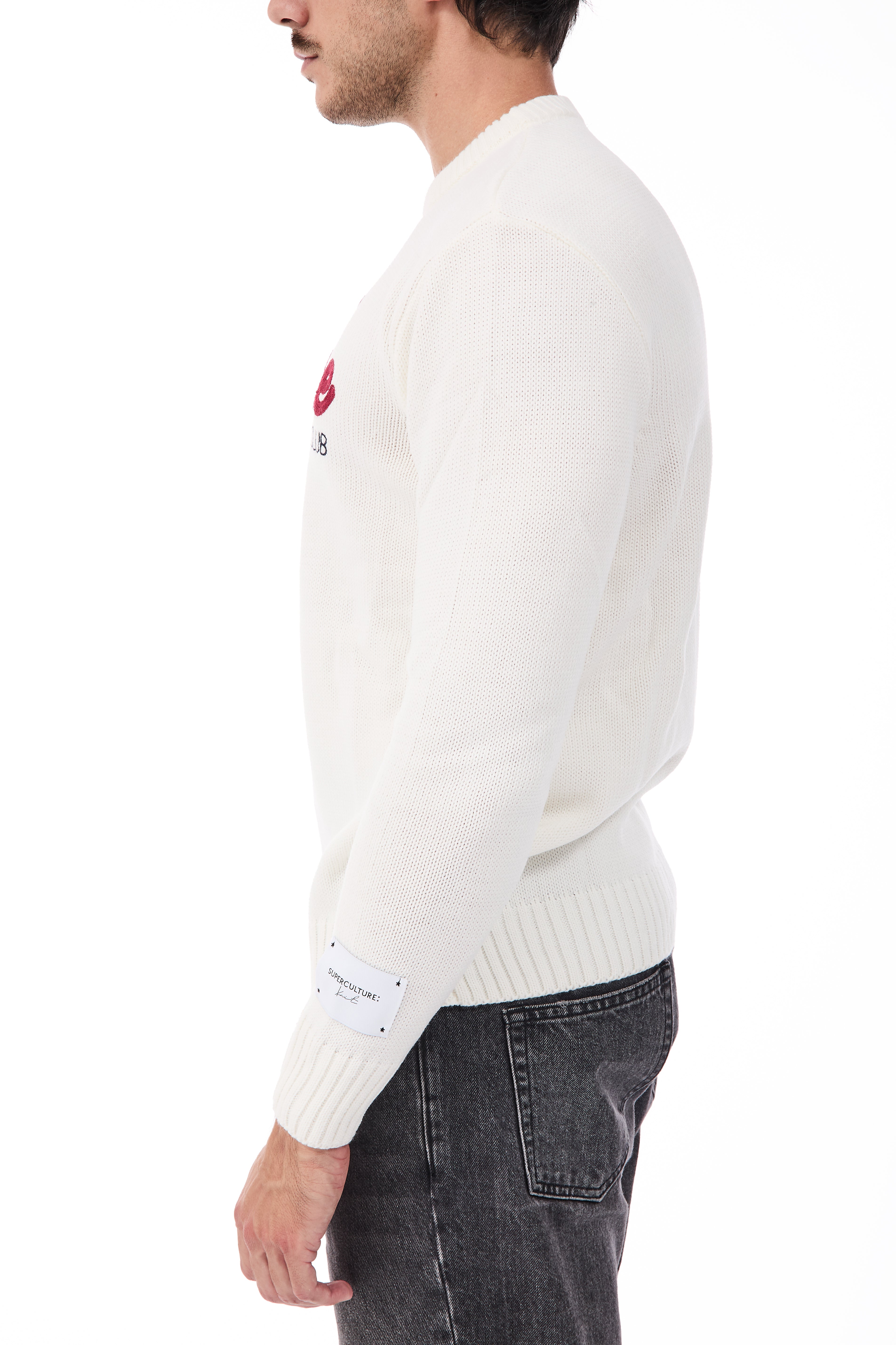 Maglione Superculture AK7035 Bianco