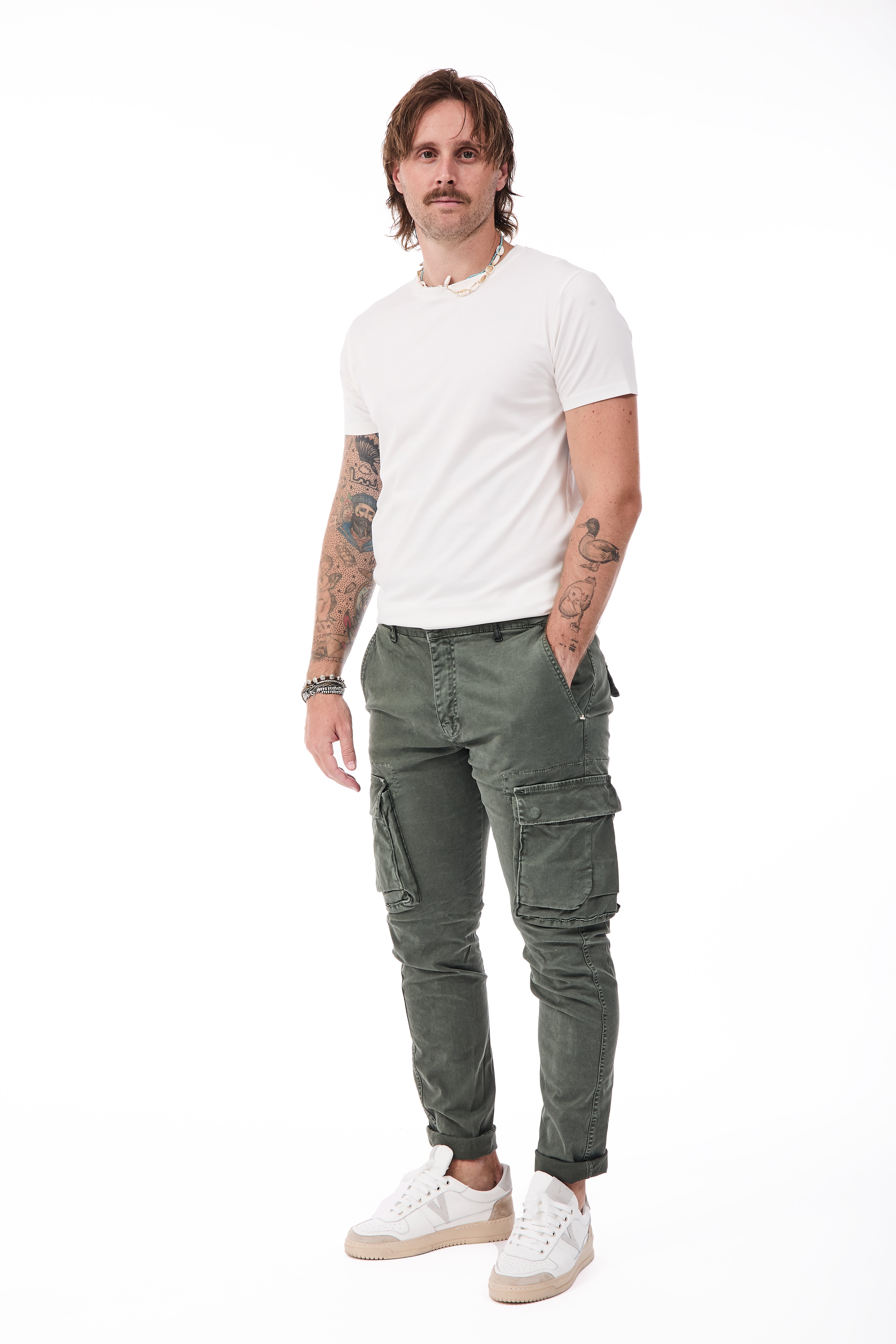 Pantalone Berna Cargo Verde 008