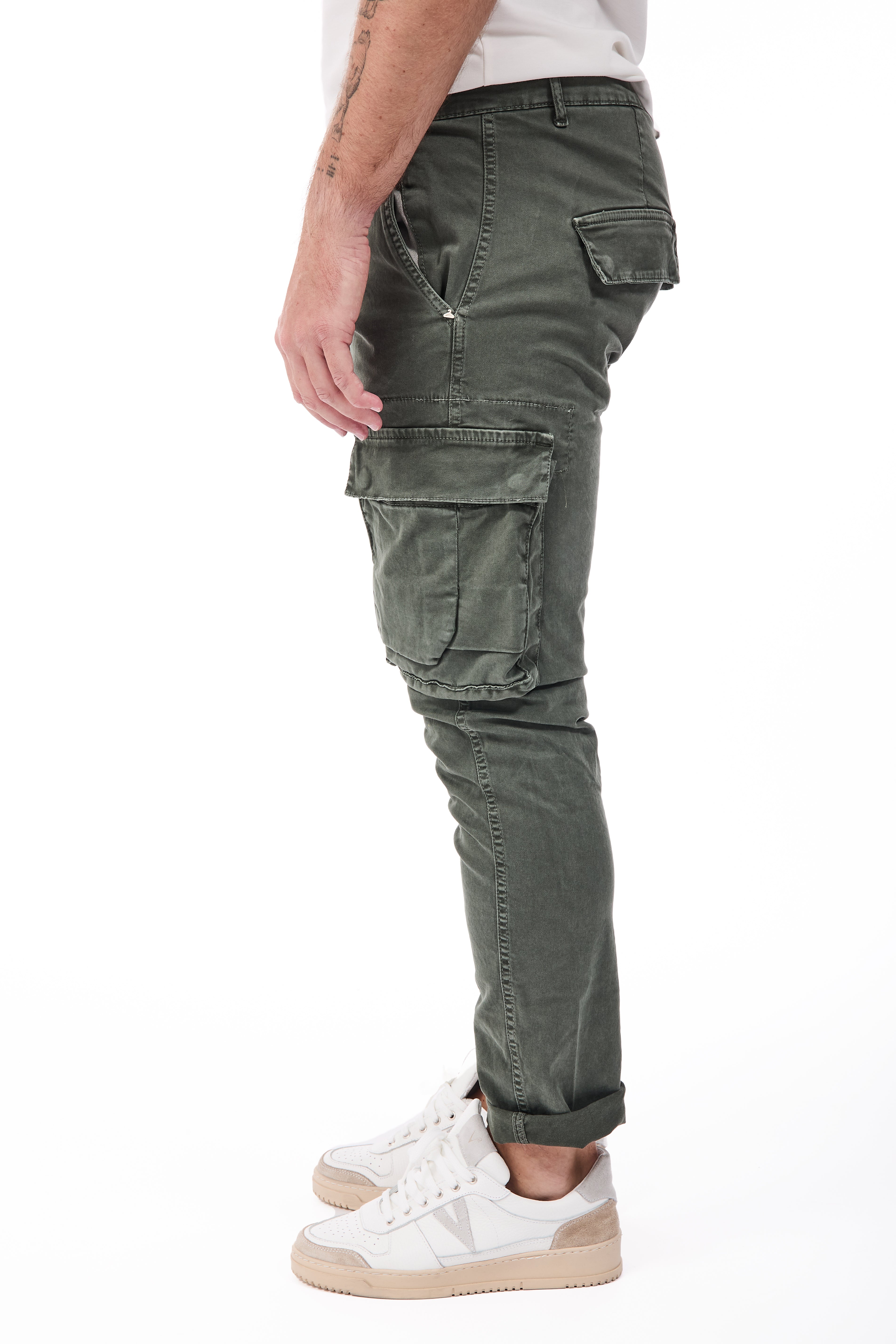 Pantalone Berna Cargo Verde 008