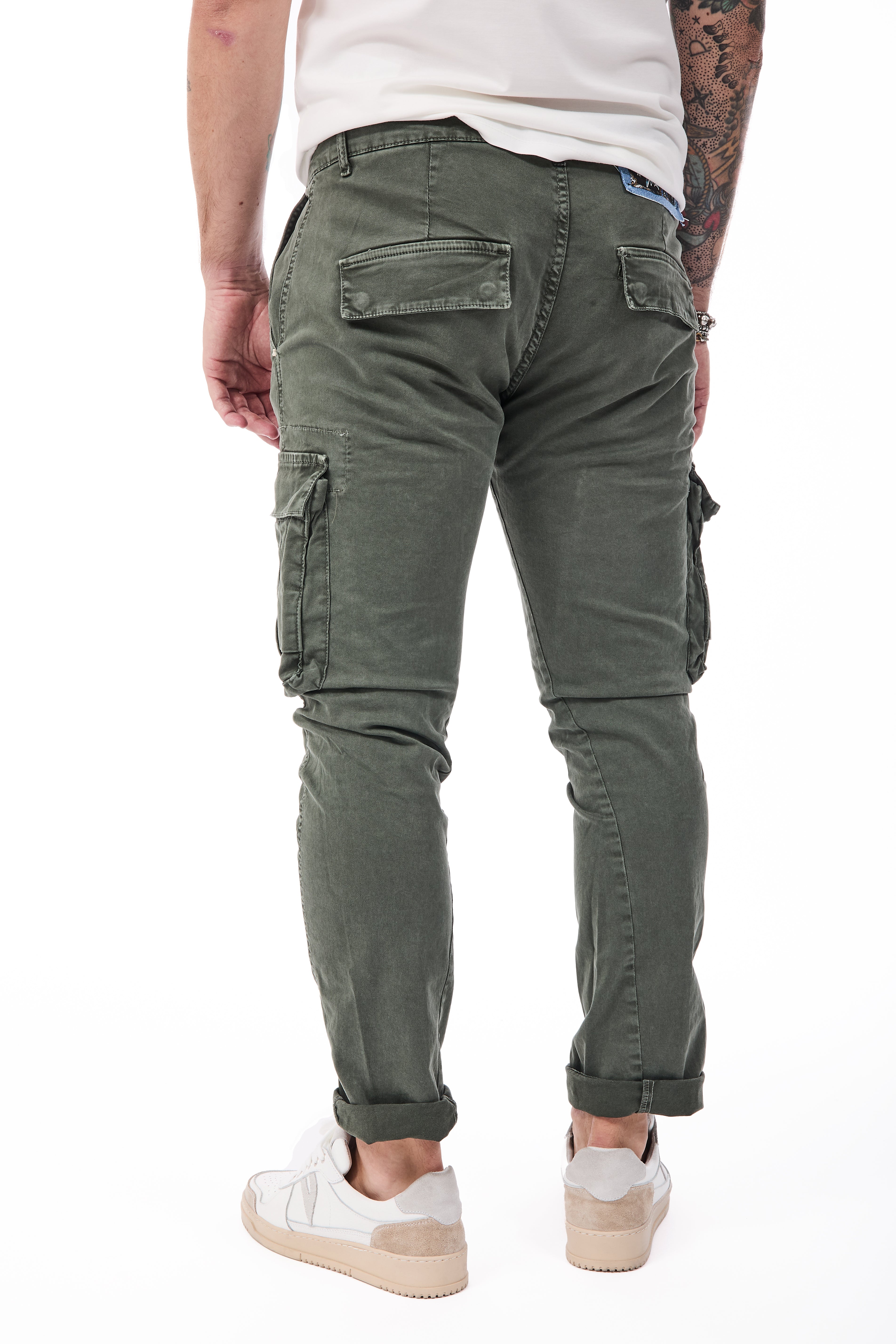 Pantalone Berna Cargo Verde 008