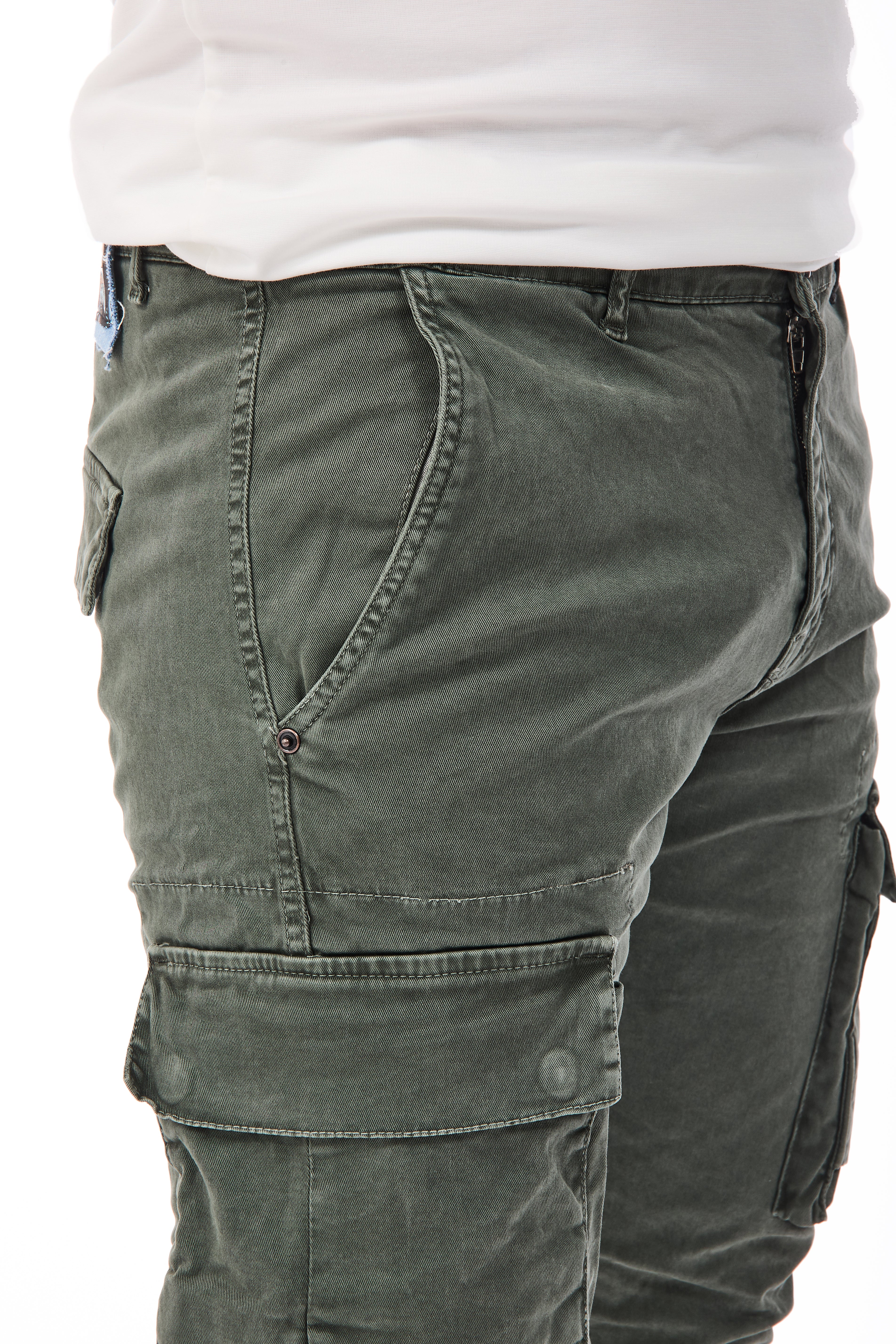 Pantalone Berna Cargo Verde 008