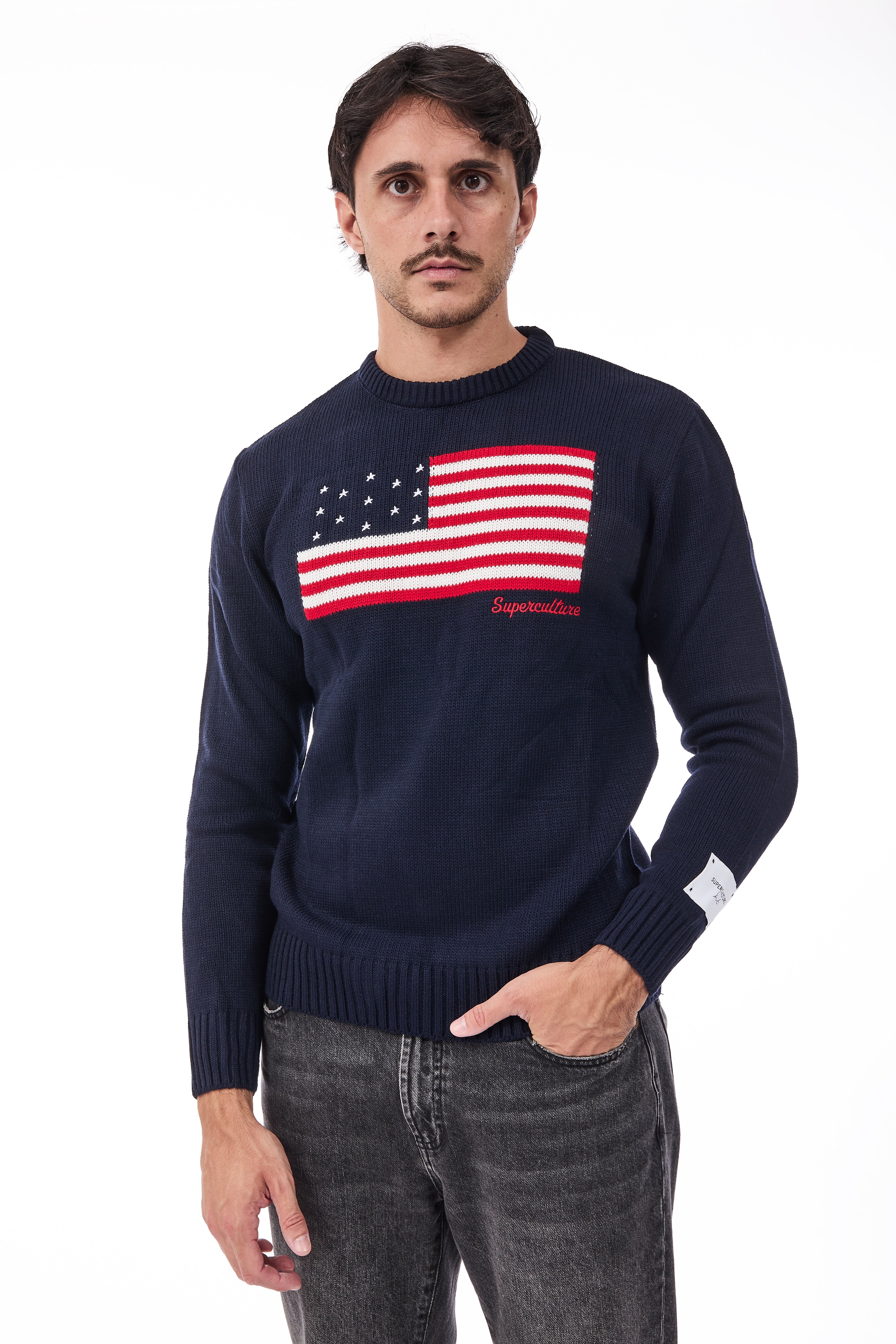 Maglione Superculture AK7021 Blu