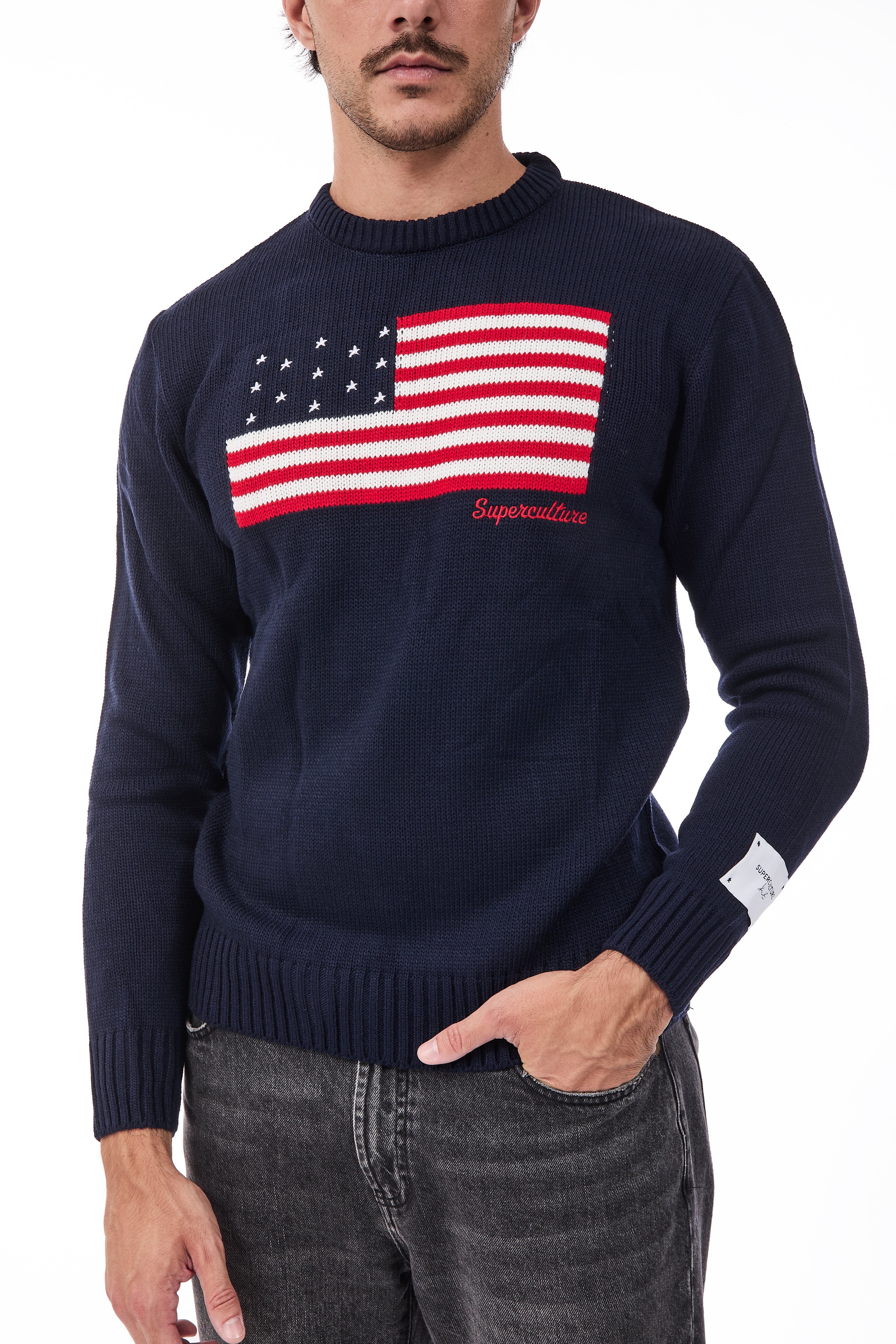 Maglione Superculture AK7021 Blu