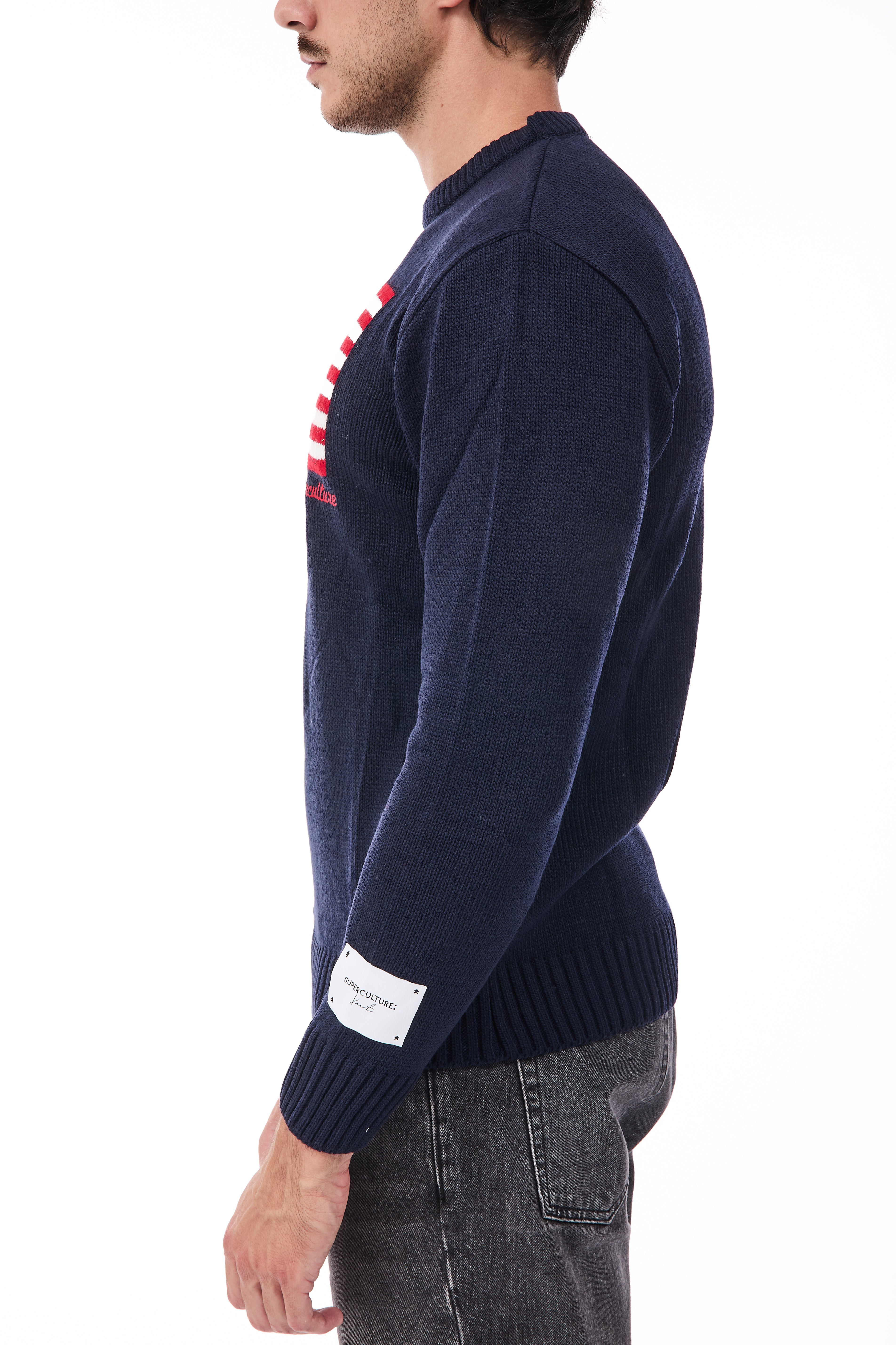 Maglione Superculture AK7021 Blu