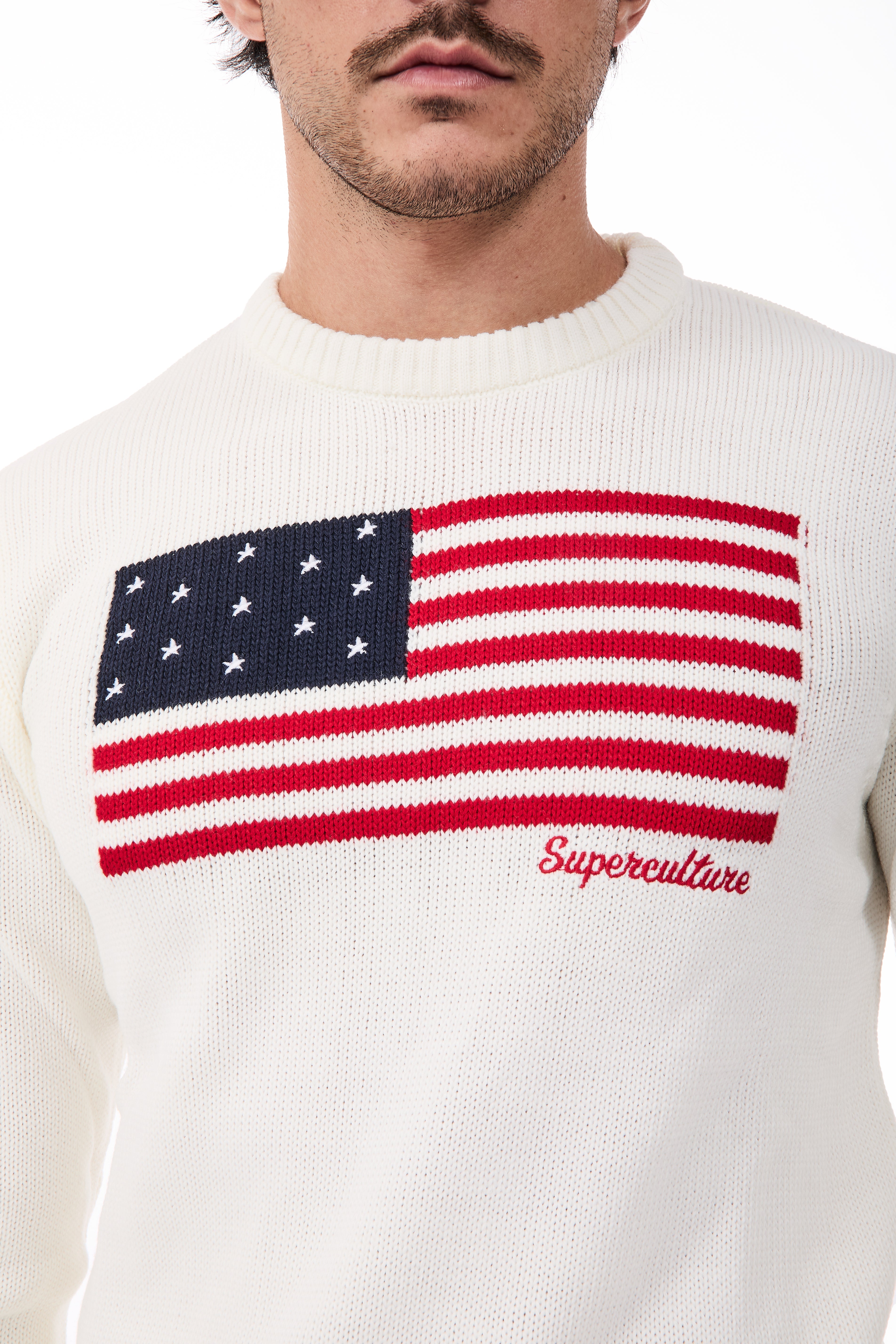 Maglione Superculture AK7021 Bianco