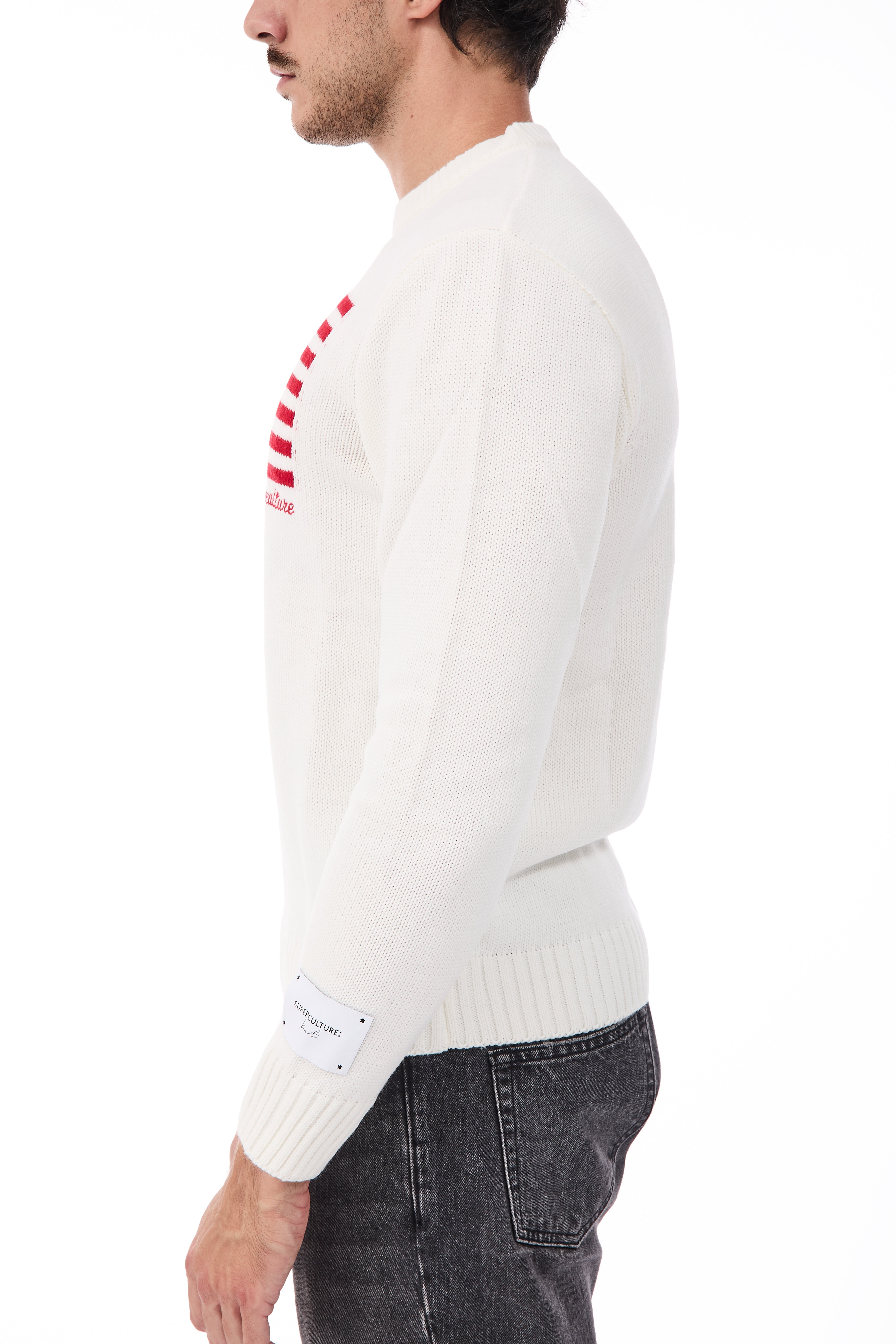Maglione Superculture AK7021 Bianco