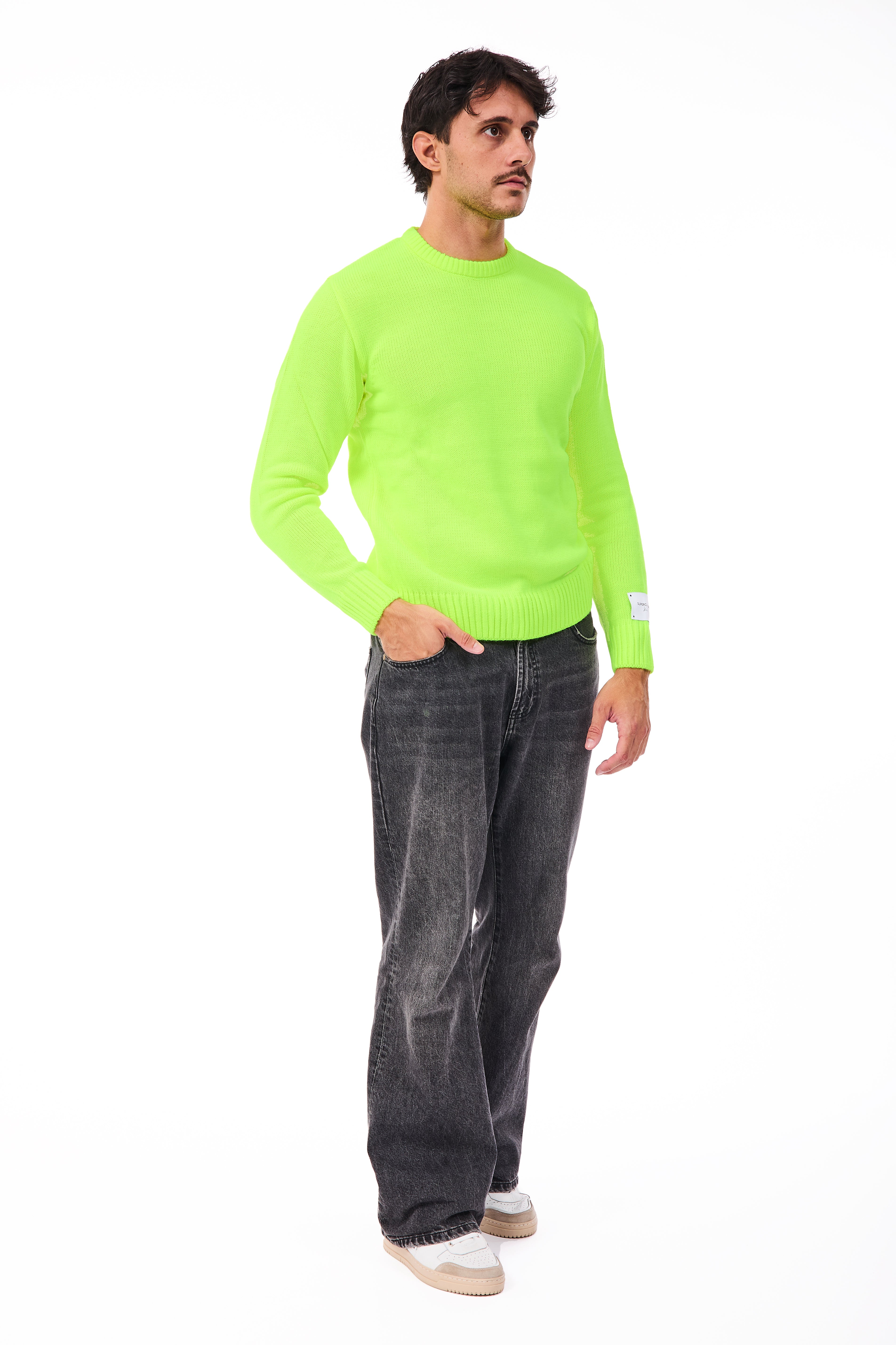 Maglione Superculture Tom Giallo Fluo