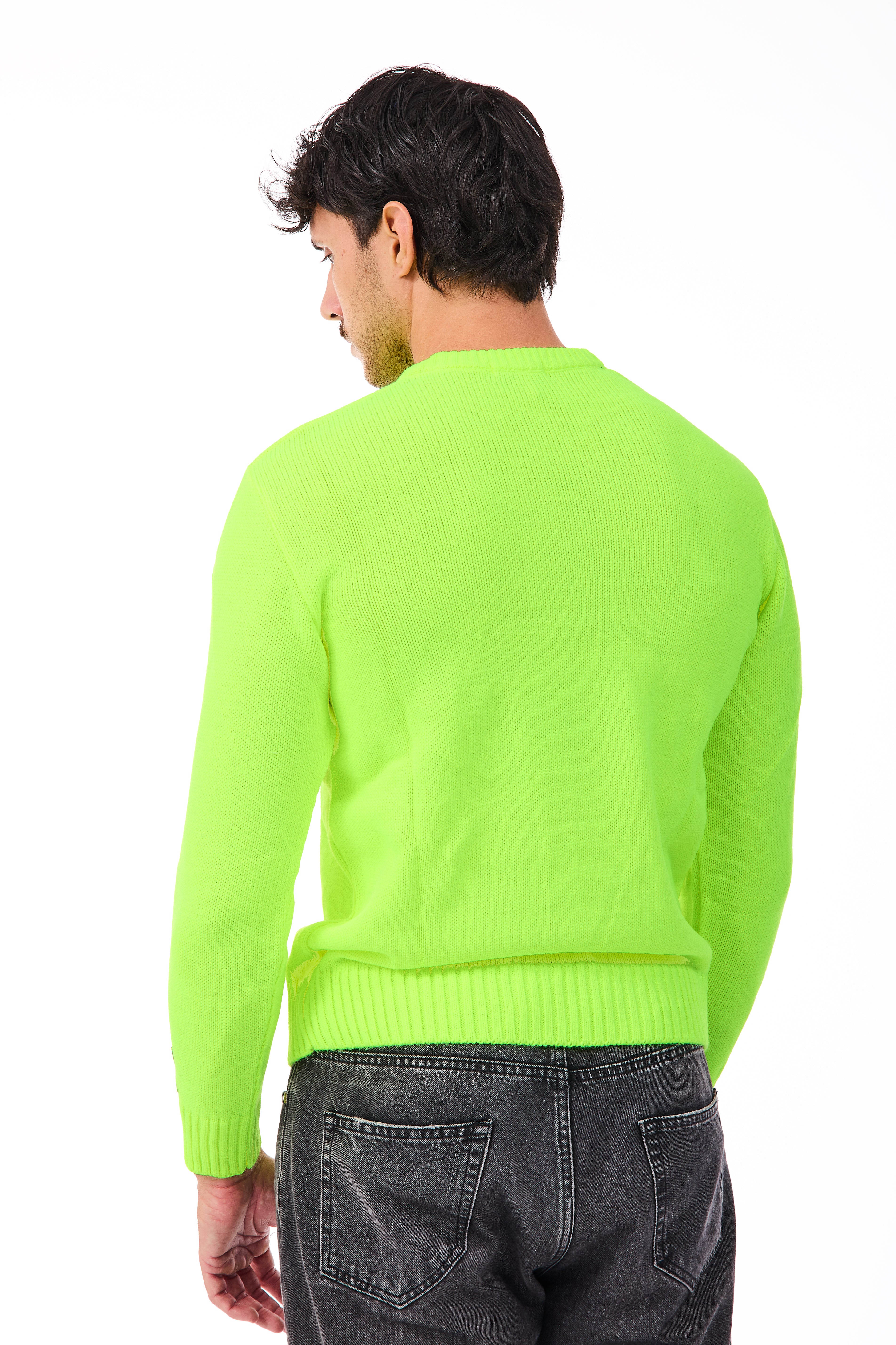 Maglione Superculture Tom Giallo Fluo