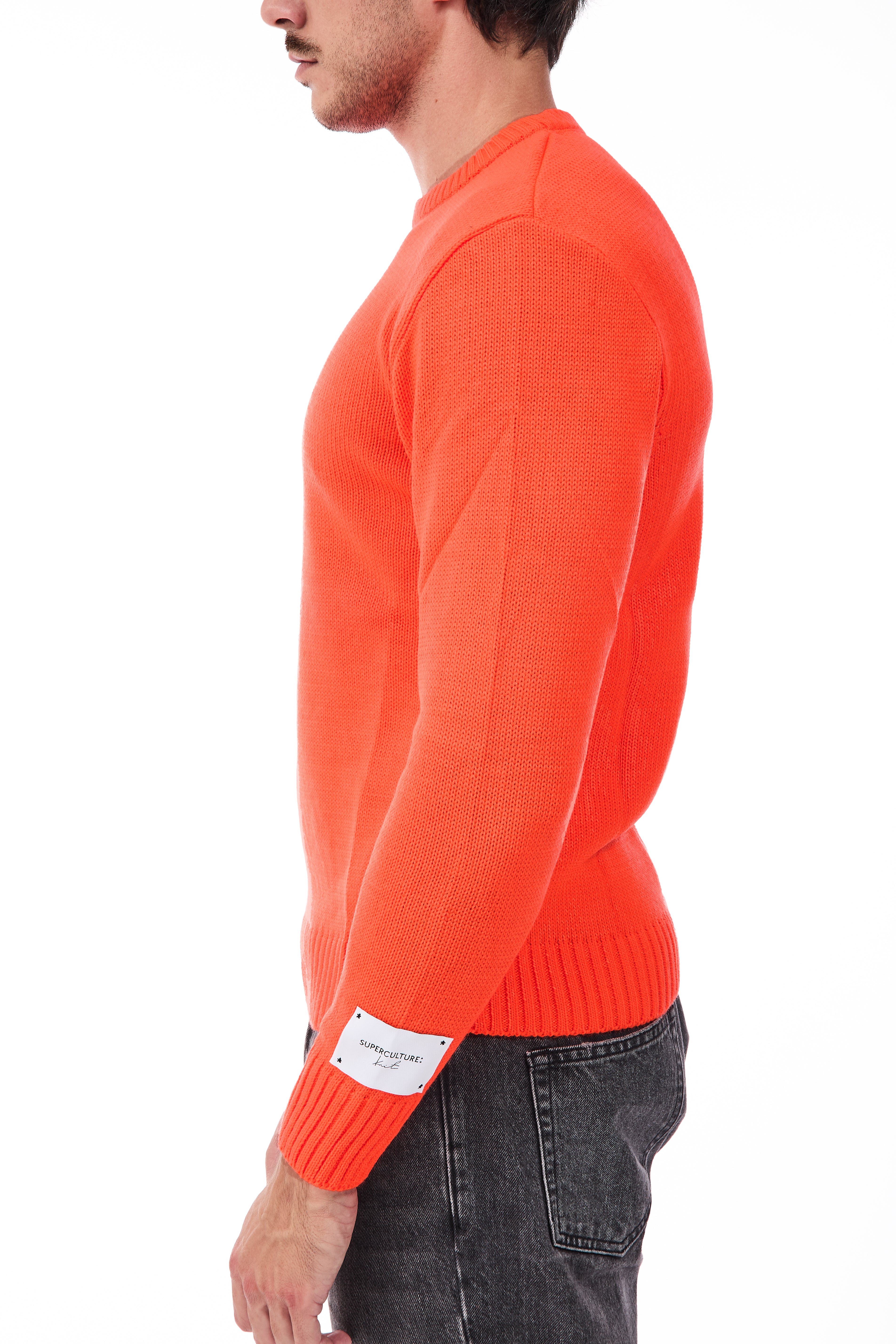 Maglione Superculture Tom Arancio Fluo