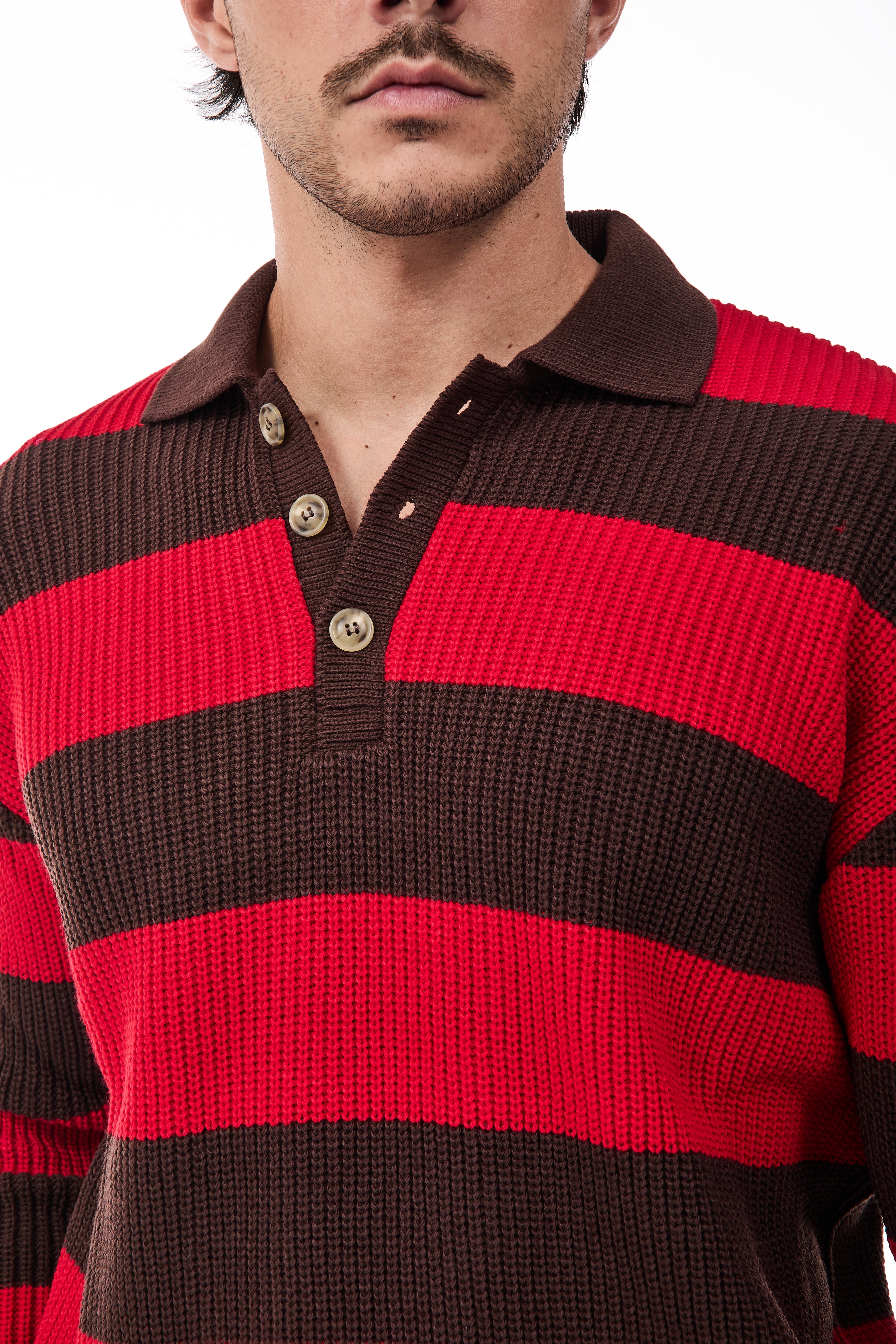 Maglione Superculture Polo AK7049 Moro-Rosso