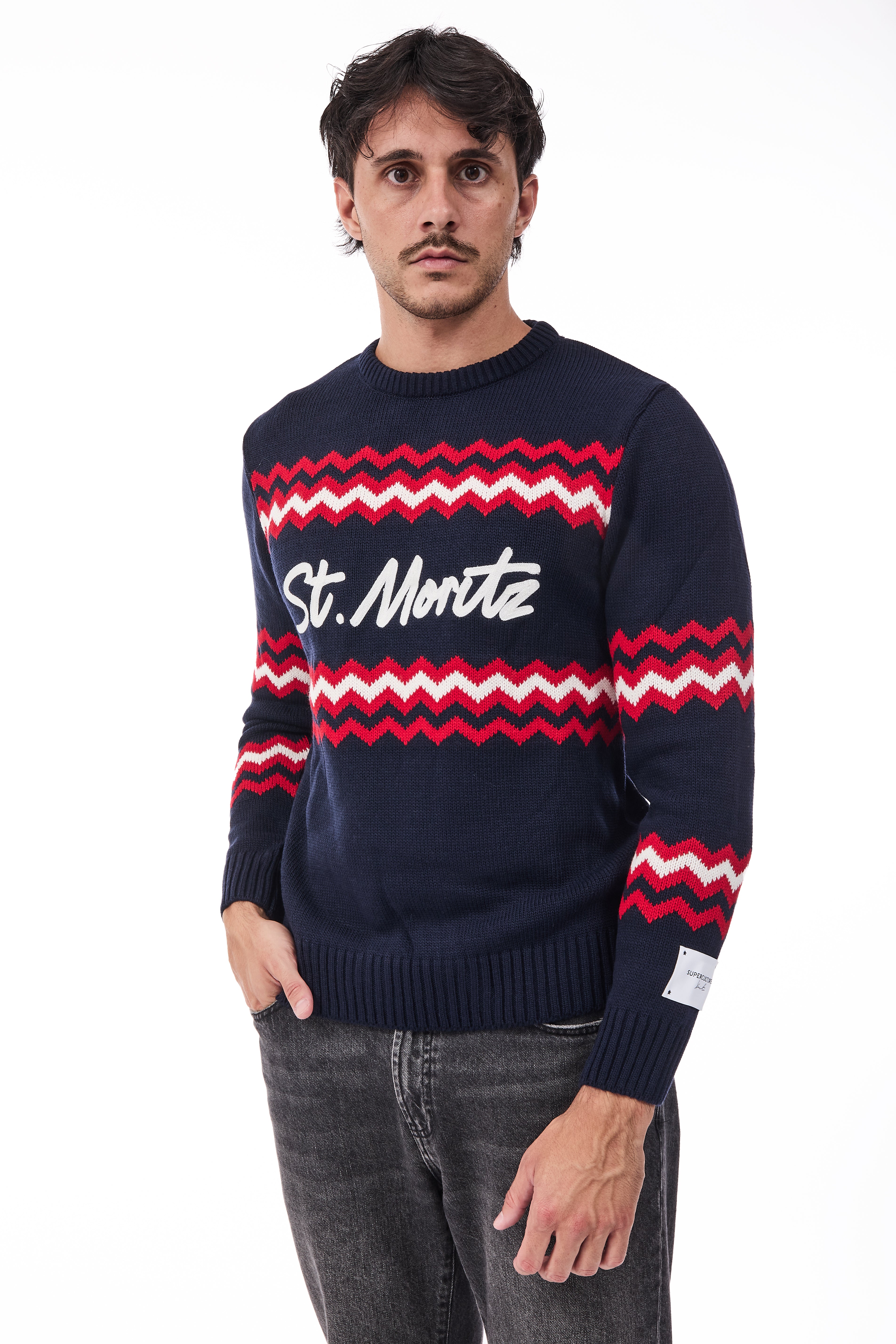 Maglione Superculture AK7041 Blu