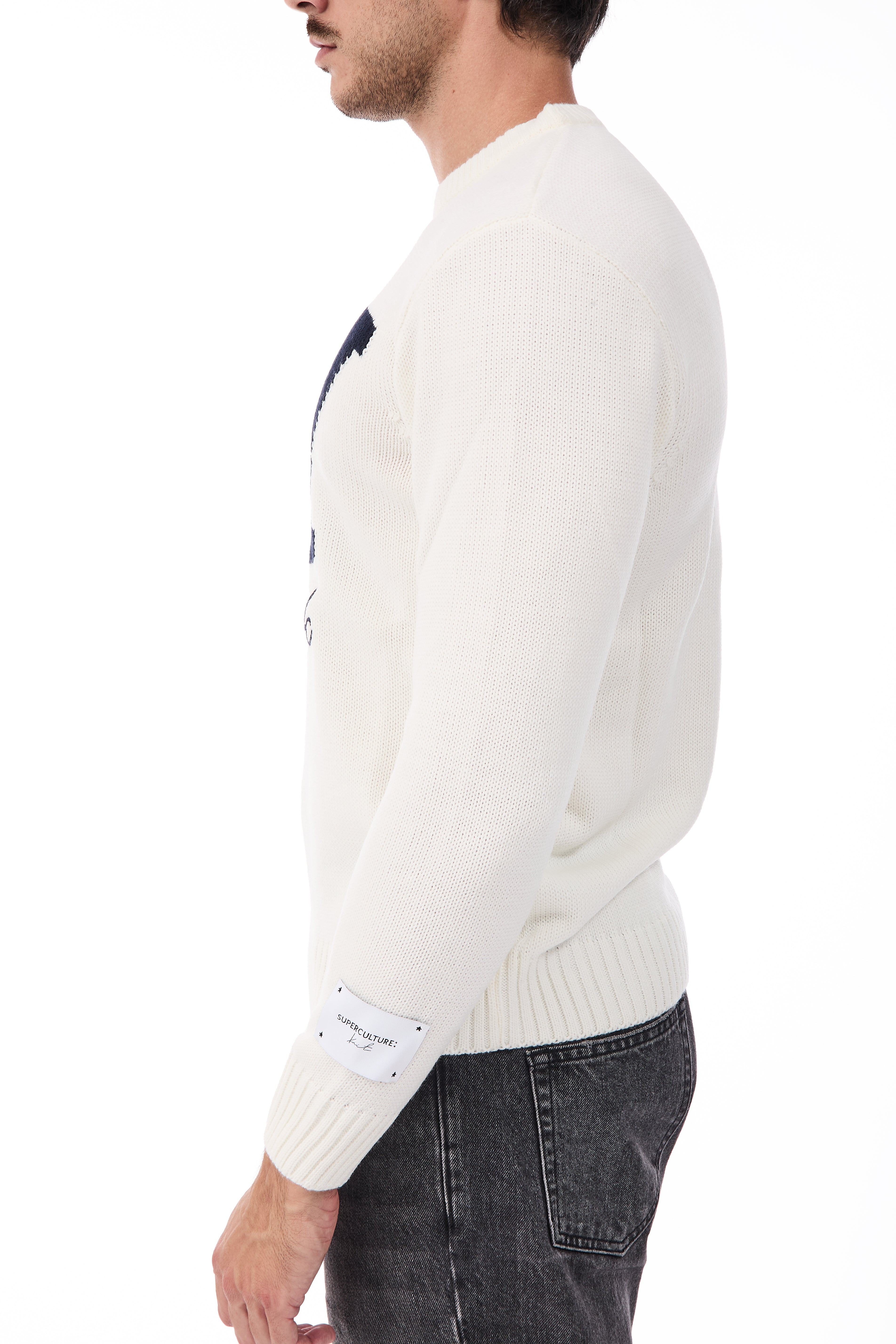 Maglione Superculture AK7023 Bianco