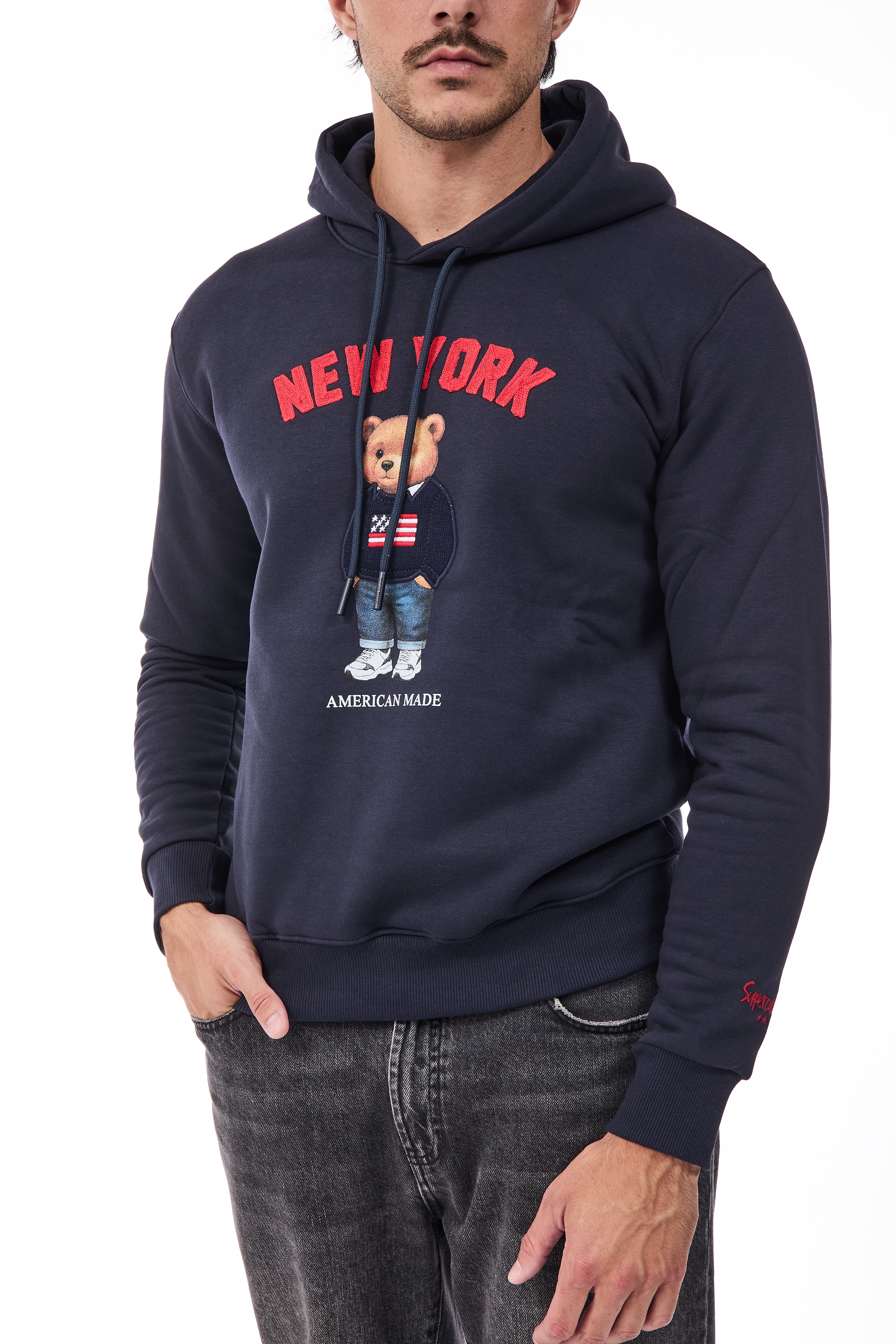 Felpa Superculture A3069 Blu