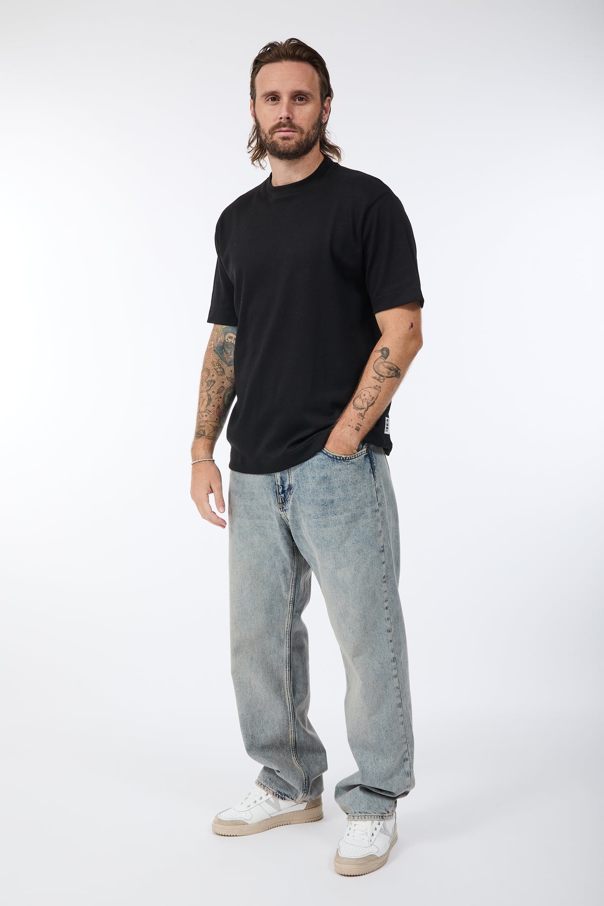 T-shirt Berna Interlock Nero