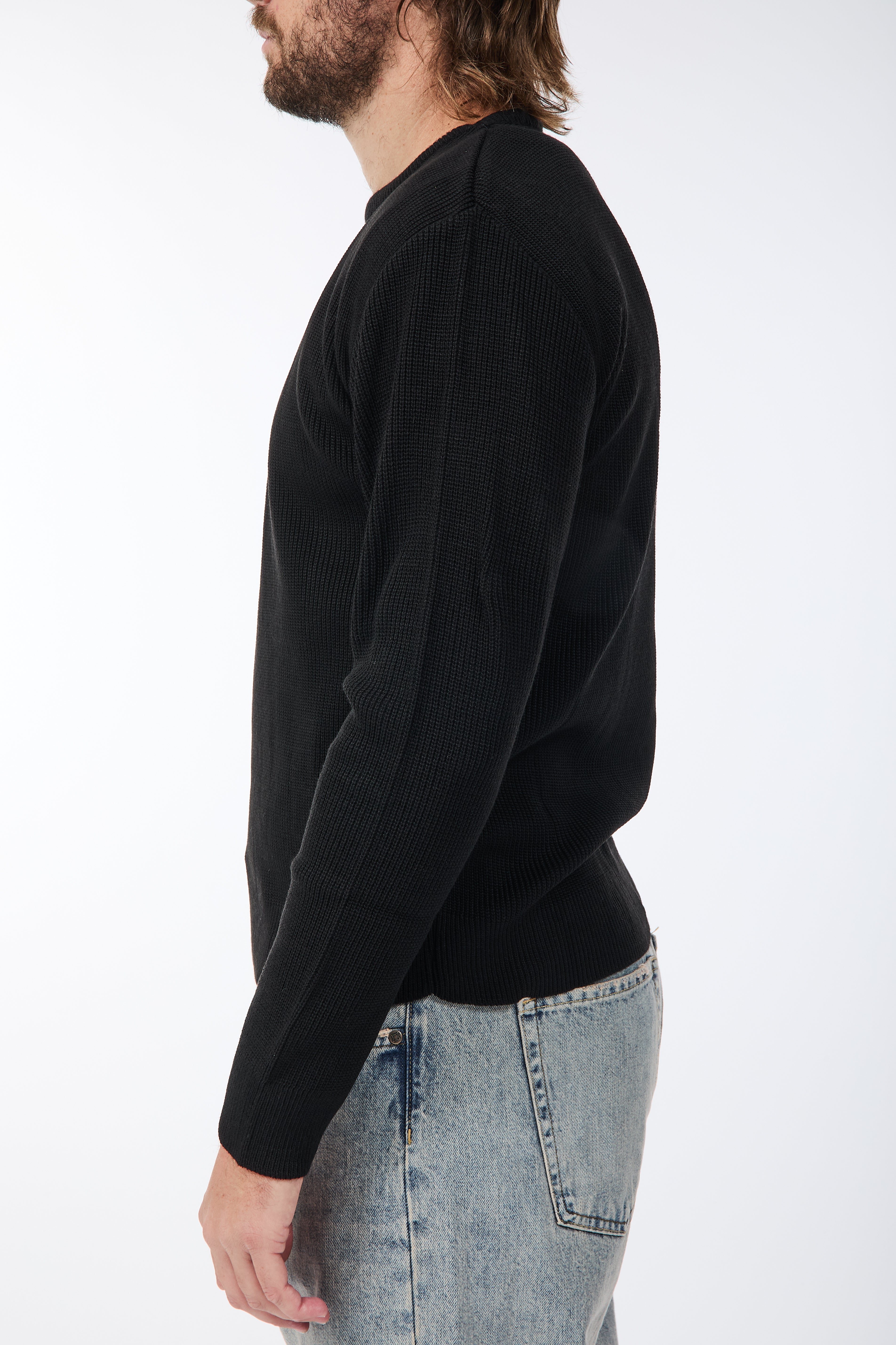 Maglione Block Eleven Costa inglese Nero