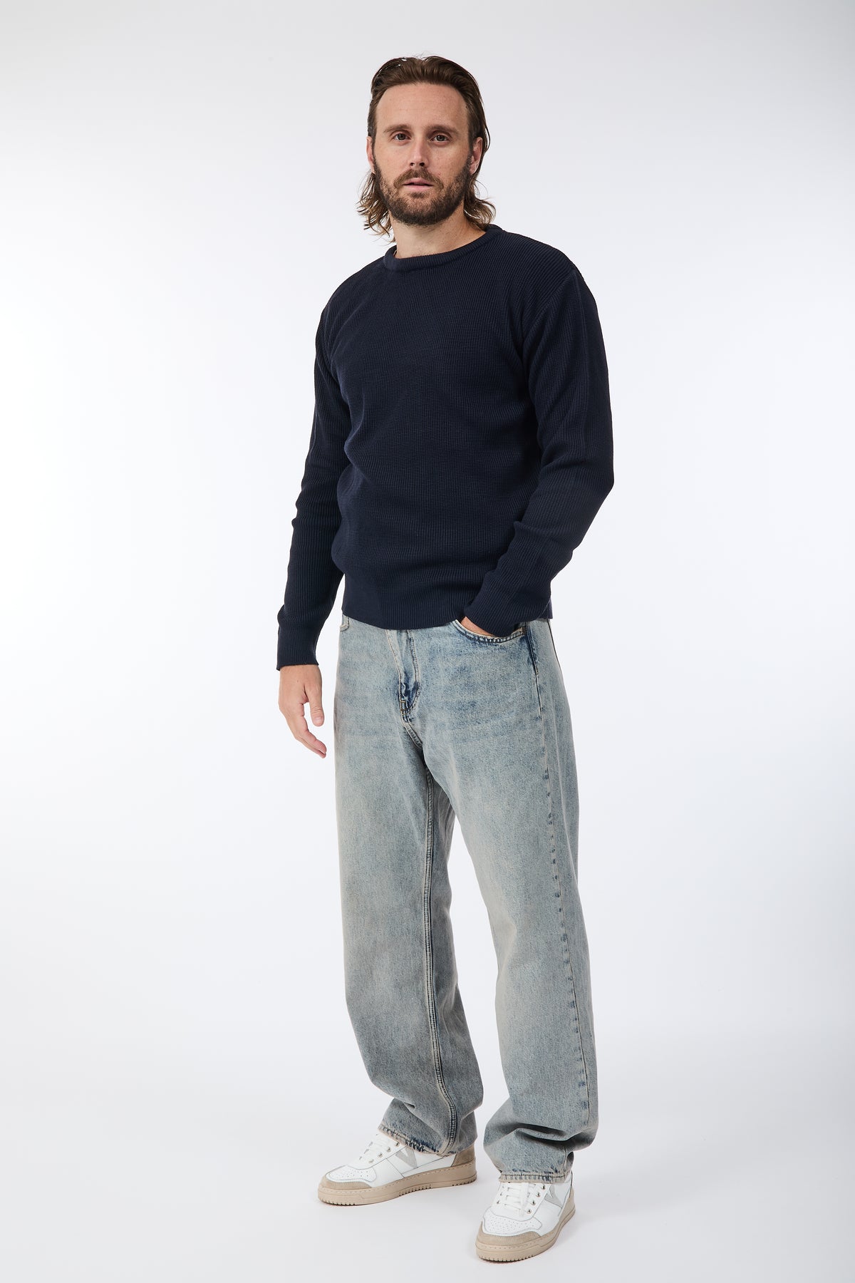 Maglione Block Eleven Costa inglese Navy