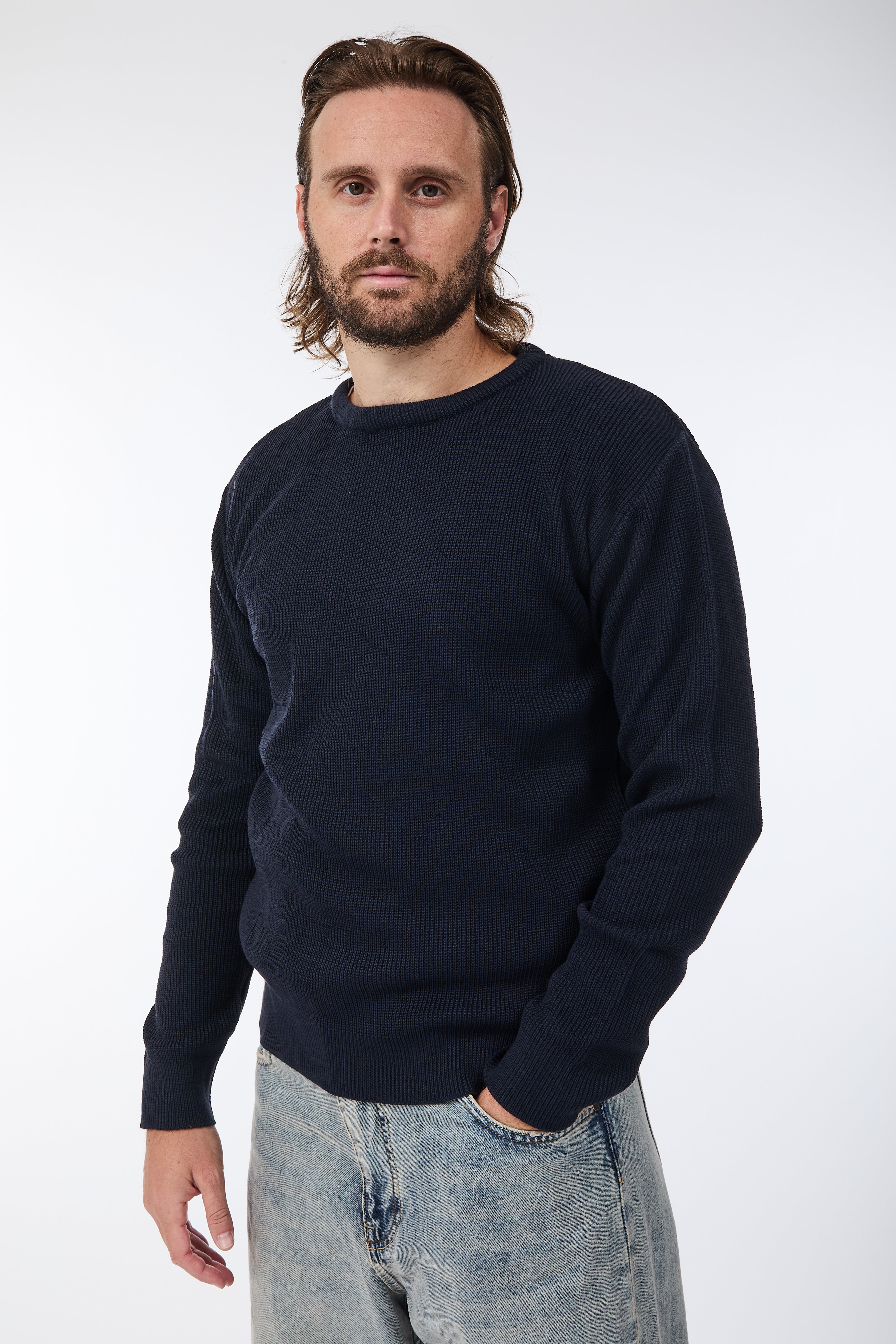 Maglione Block Eleven Costa inglese Navy