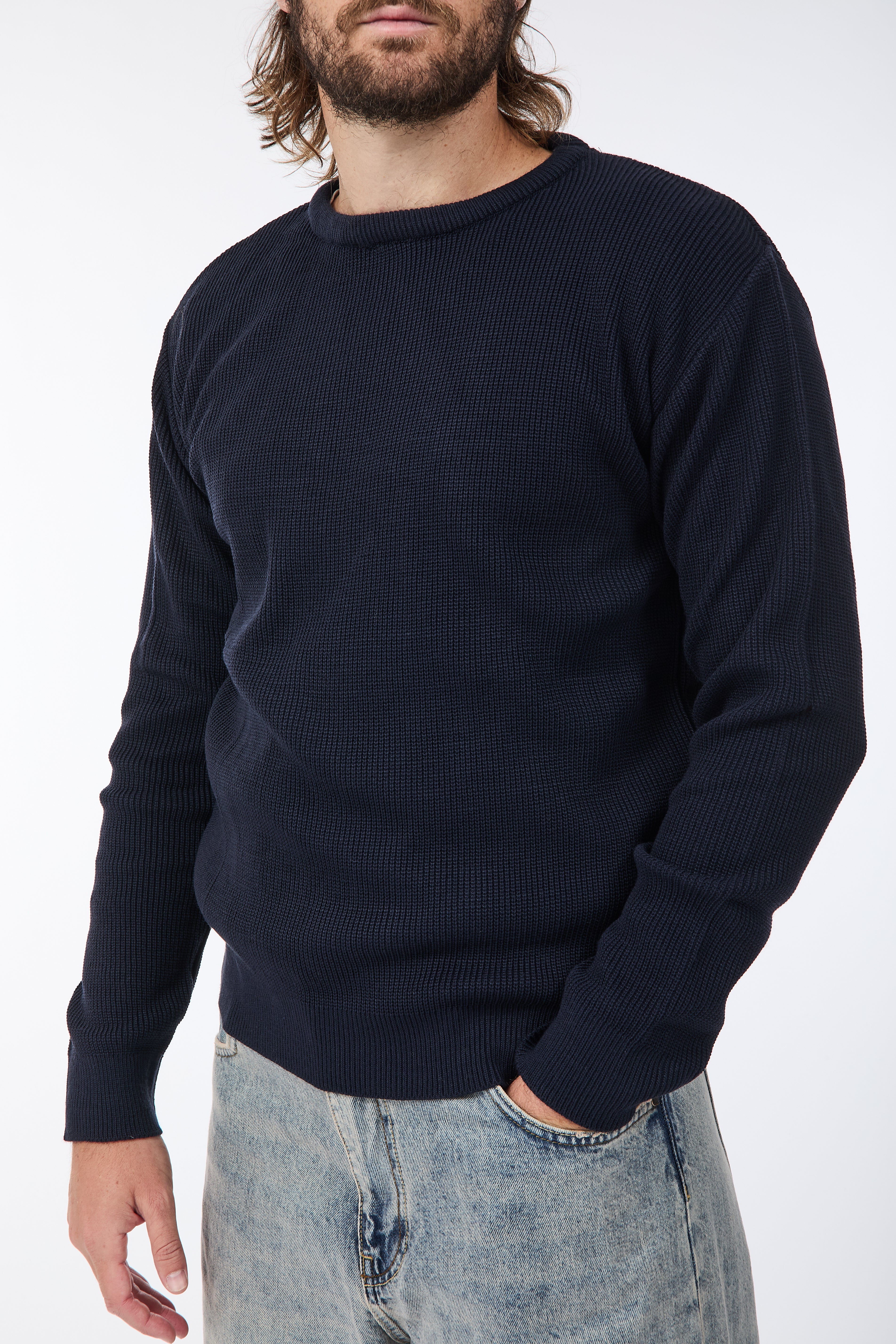 Maglione Block Eleven Costa inglese Navy