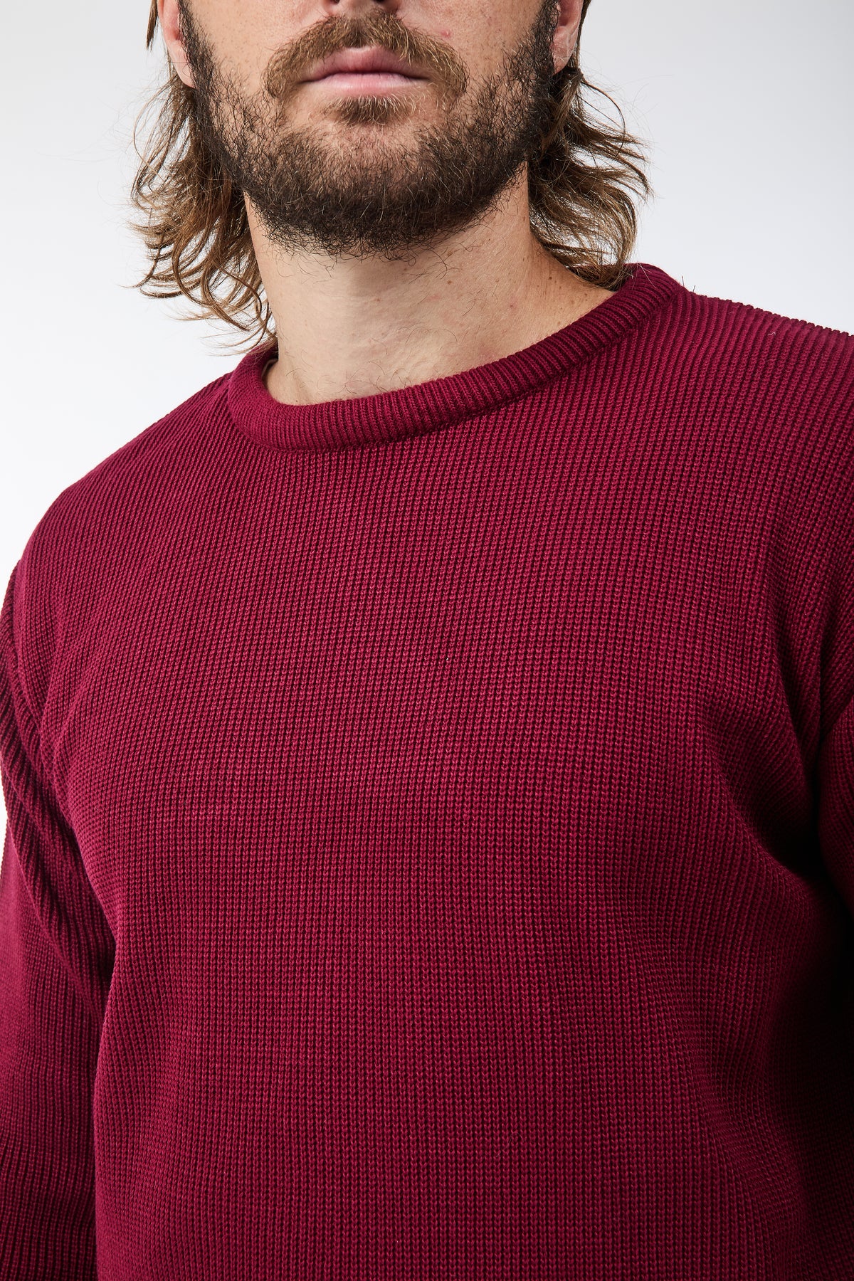 Maglione Block Eleven Costa inglese Bordeaux