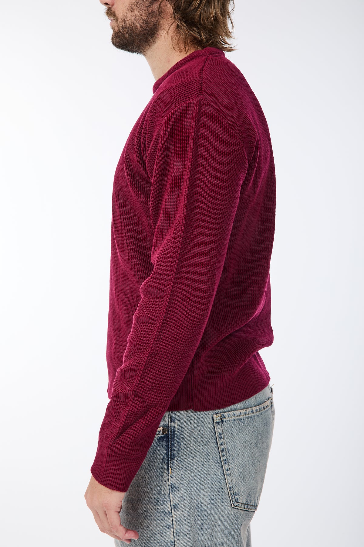 Maglione Block Eleven Costa inglese Bordeaux