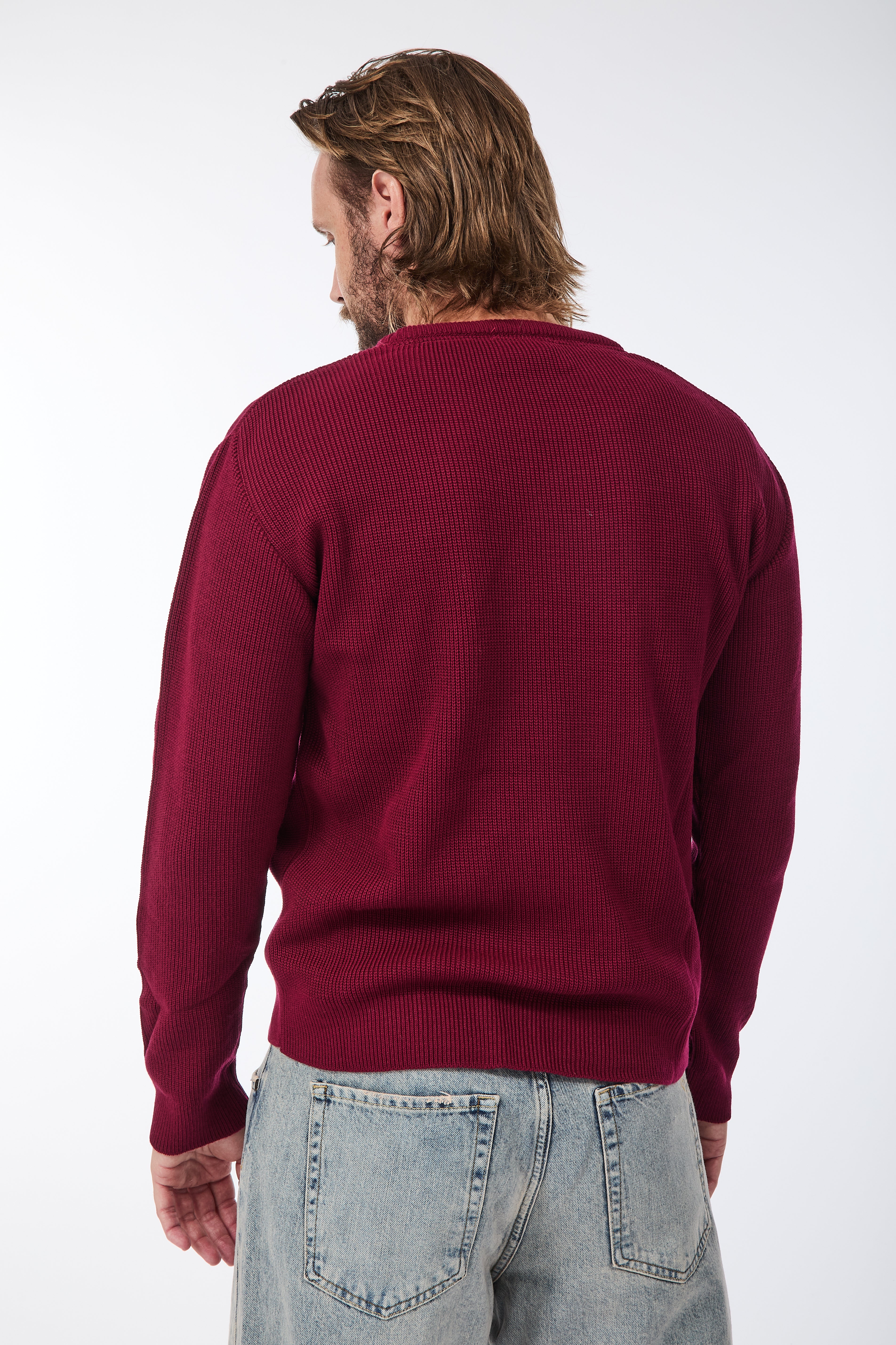 Maglione Block Eleven Costa inglese Bordeaux