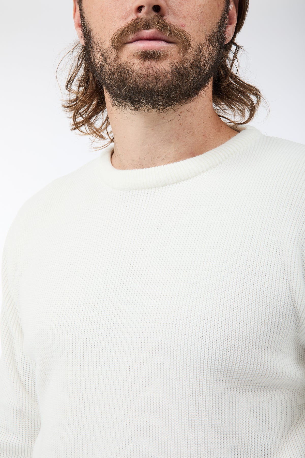 Maglione Block Eleven Costa inglese Panna