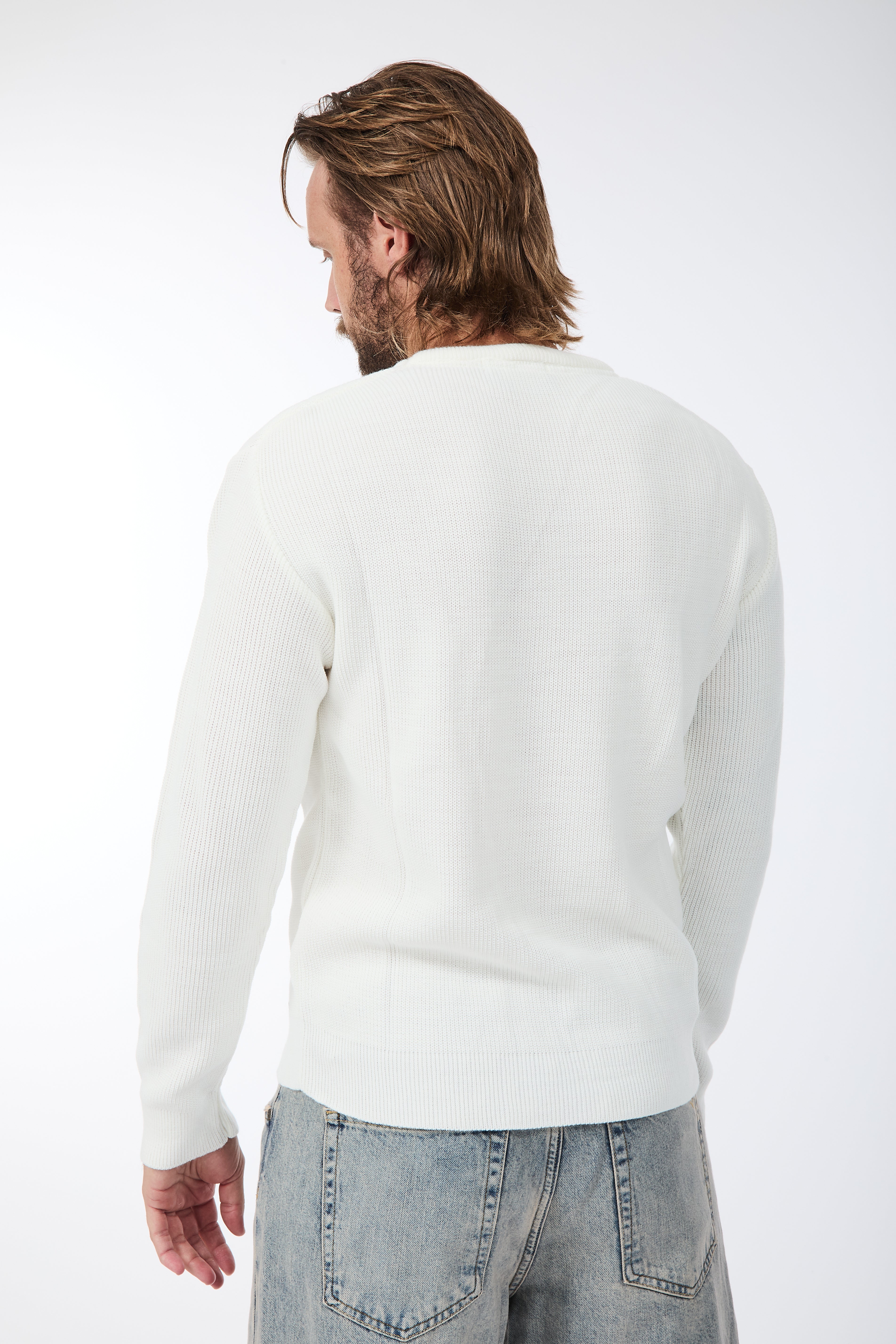 Maglione Block Eleven Costa inglese Panna