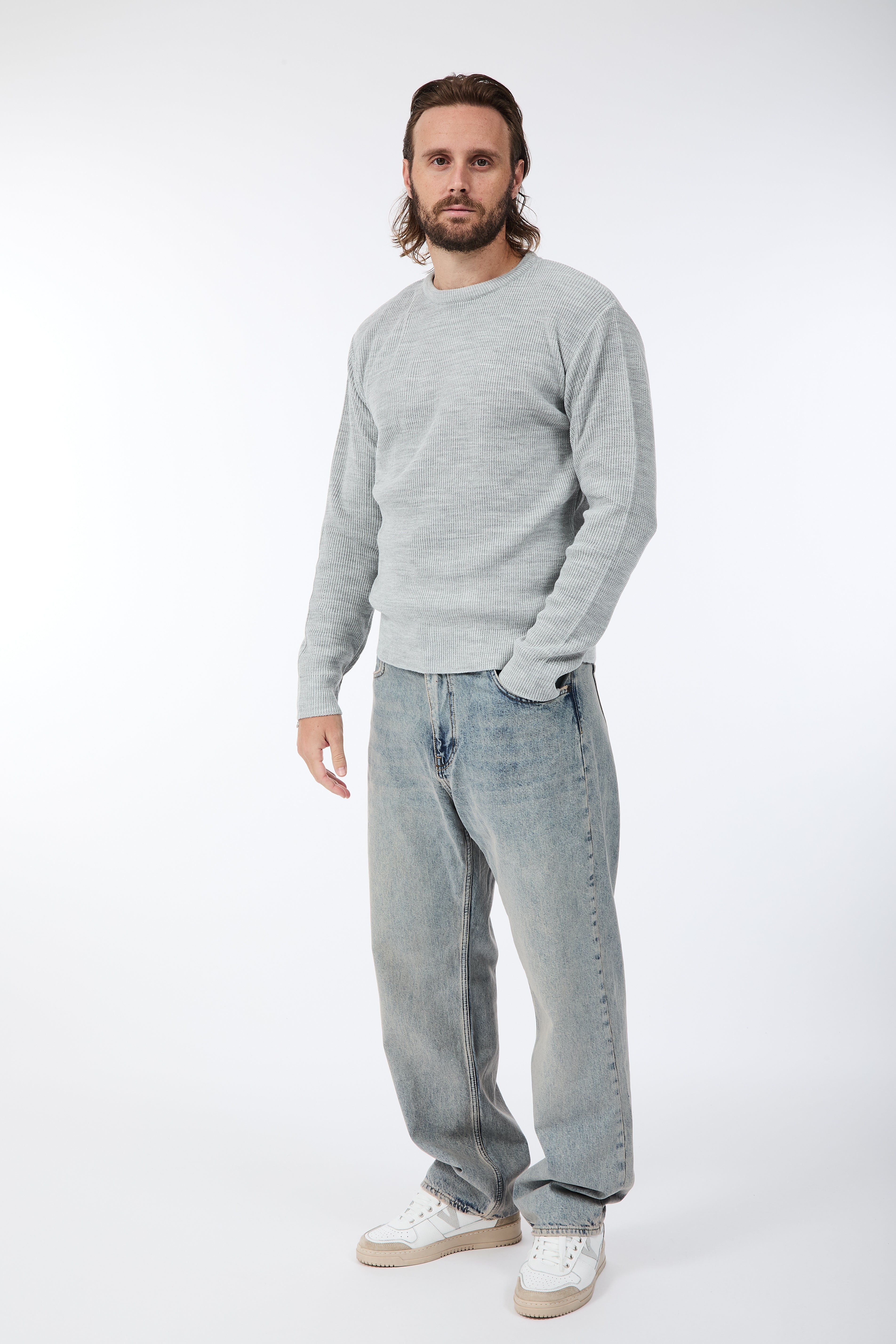 Maglione Block Eleven Costa inglese Grigio