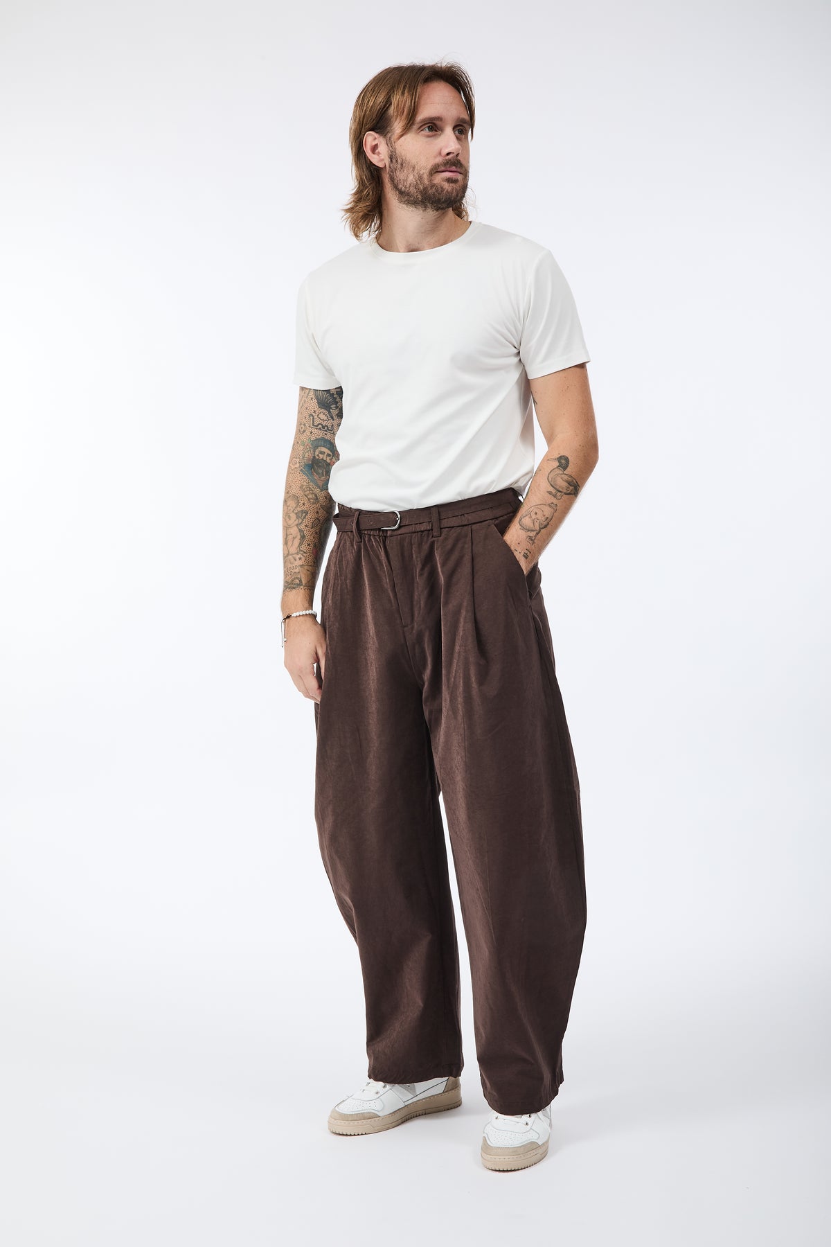 Pantalone Berna Barrel Caffè