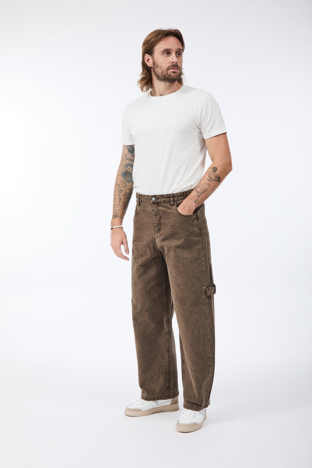 Jeans Berna Work Cioccolato Canvas