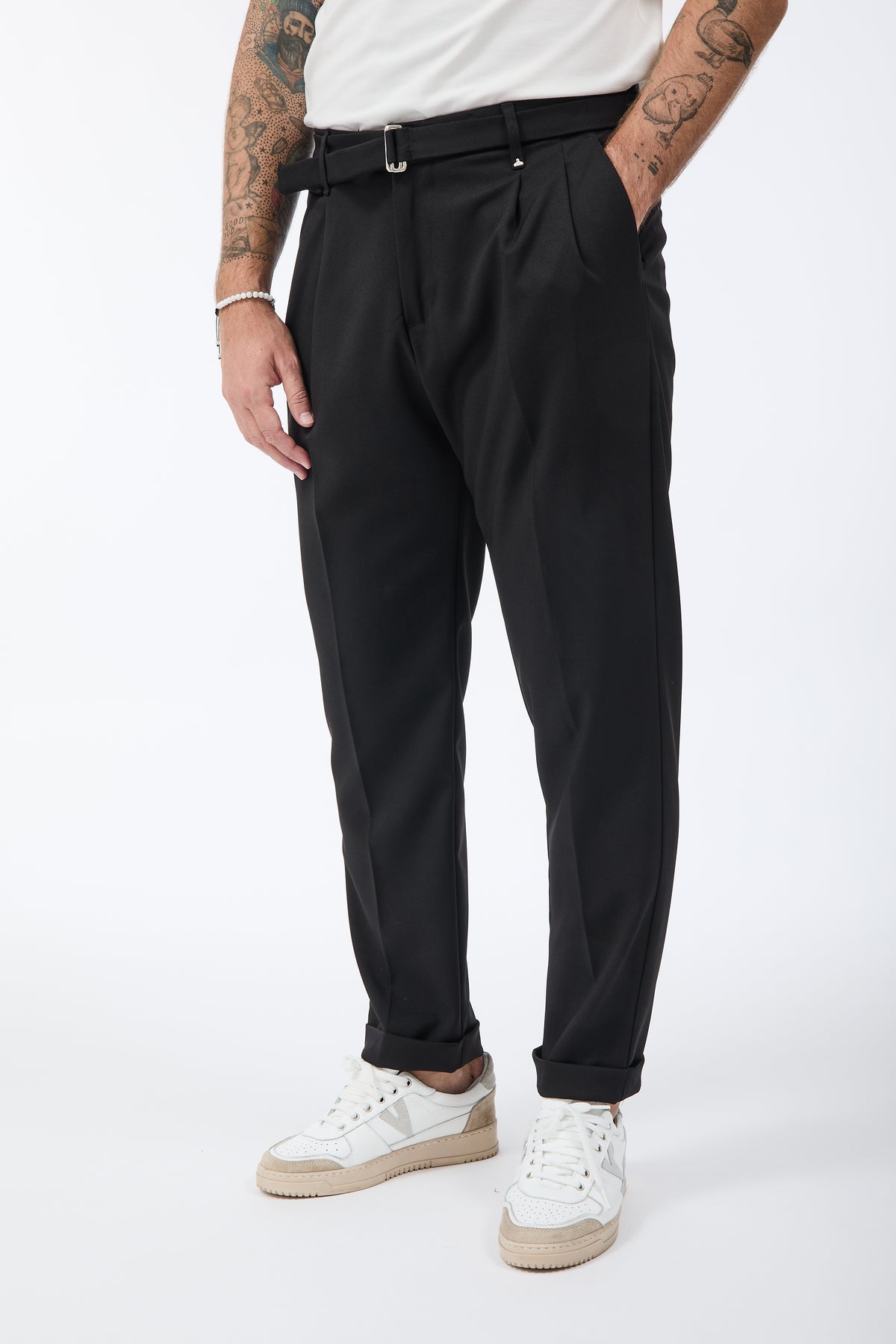Pantalone Berna Cintura Nero 031