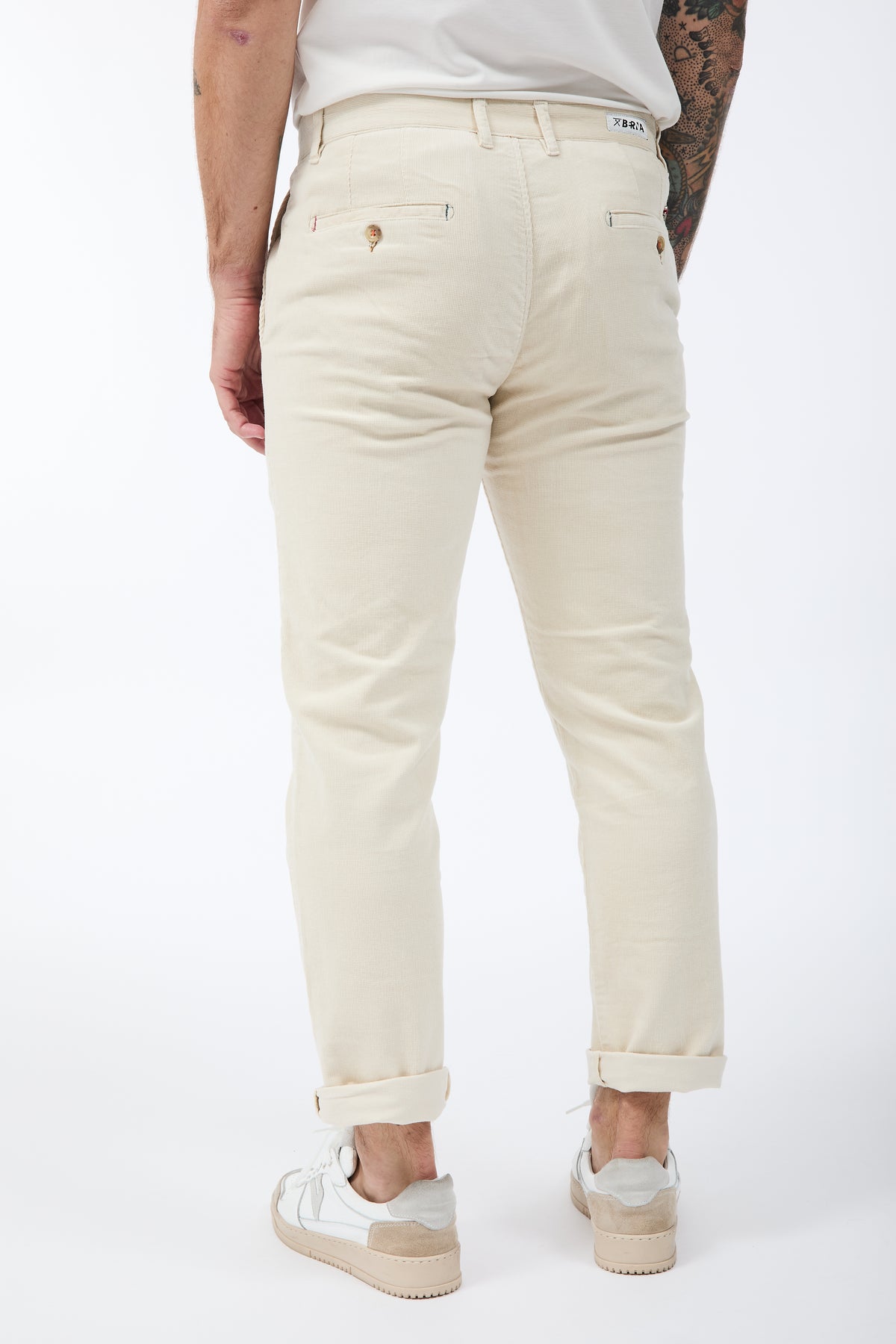 Pantalone Berna Chinos Velluto Panna 310