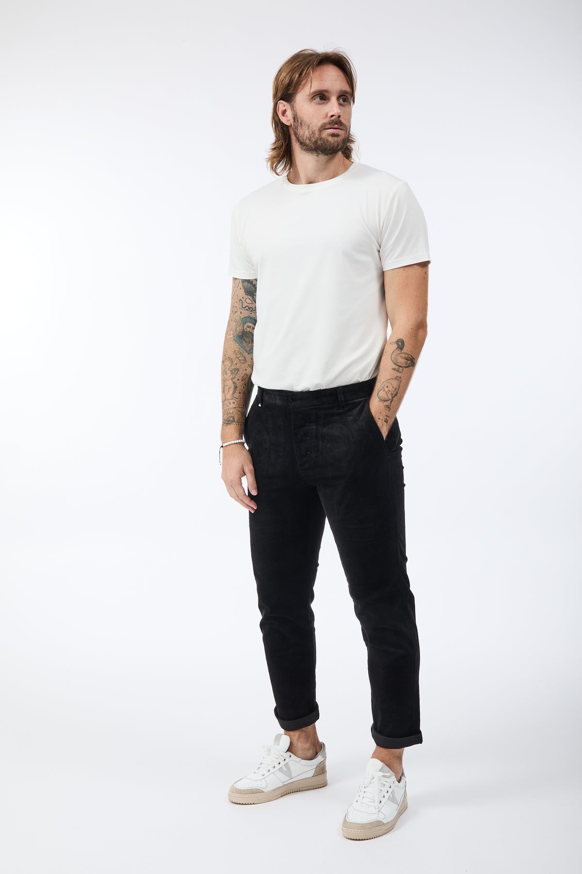 Pantalone Berna Chinos Velluto Nero  310