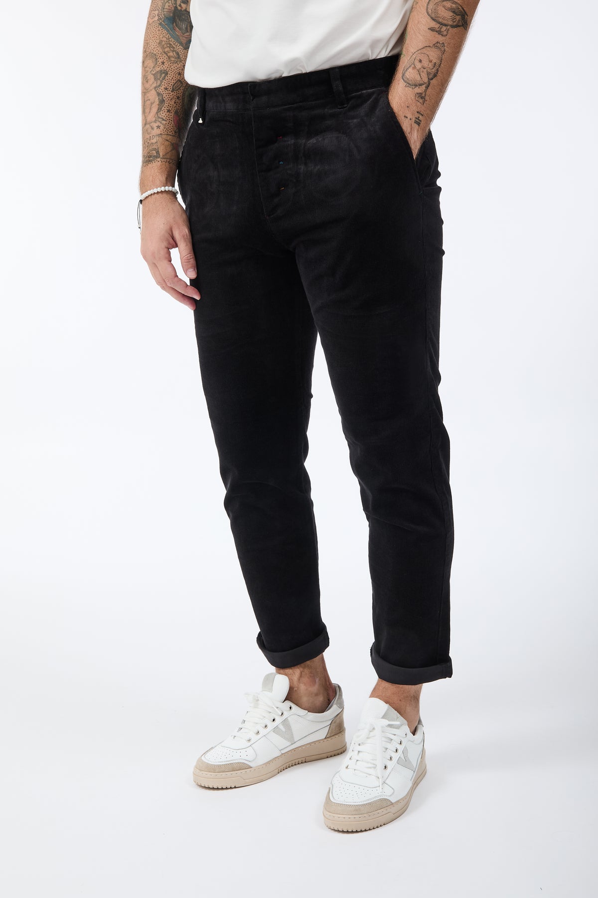 Pantalone Berna Chinos Velluto Nero  310
