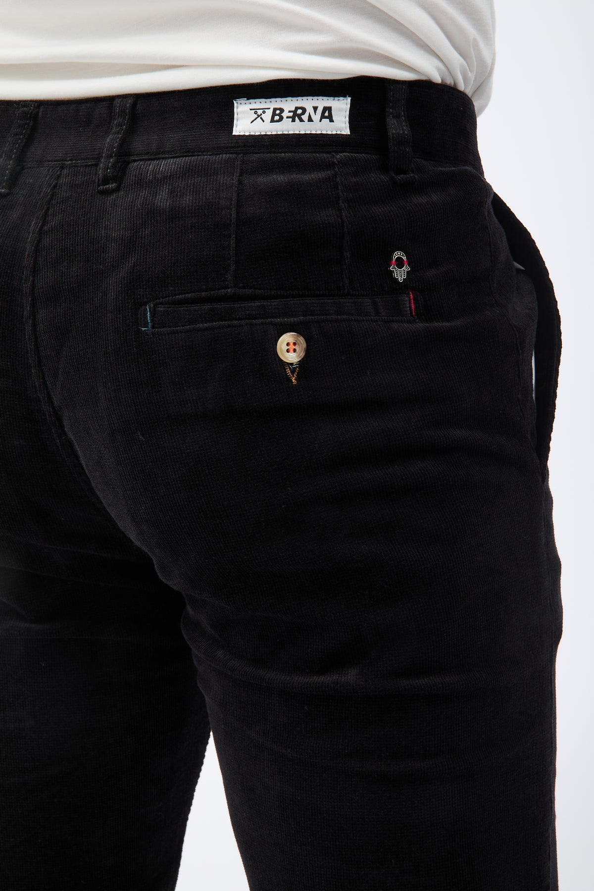 Pantalone Berna Chinos Velluto Nero  310