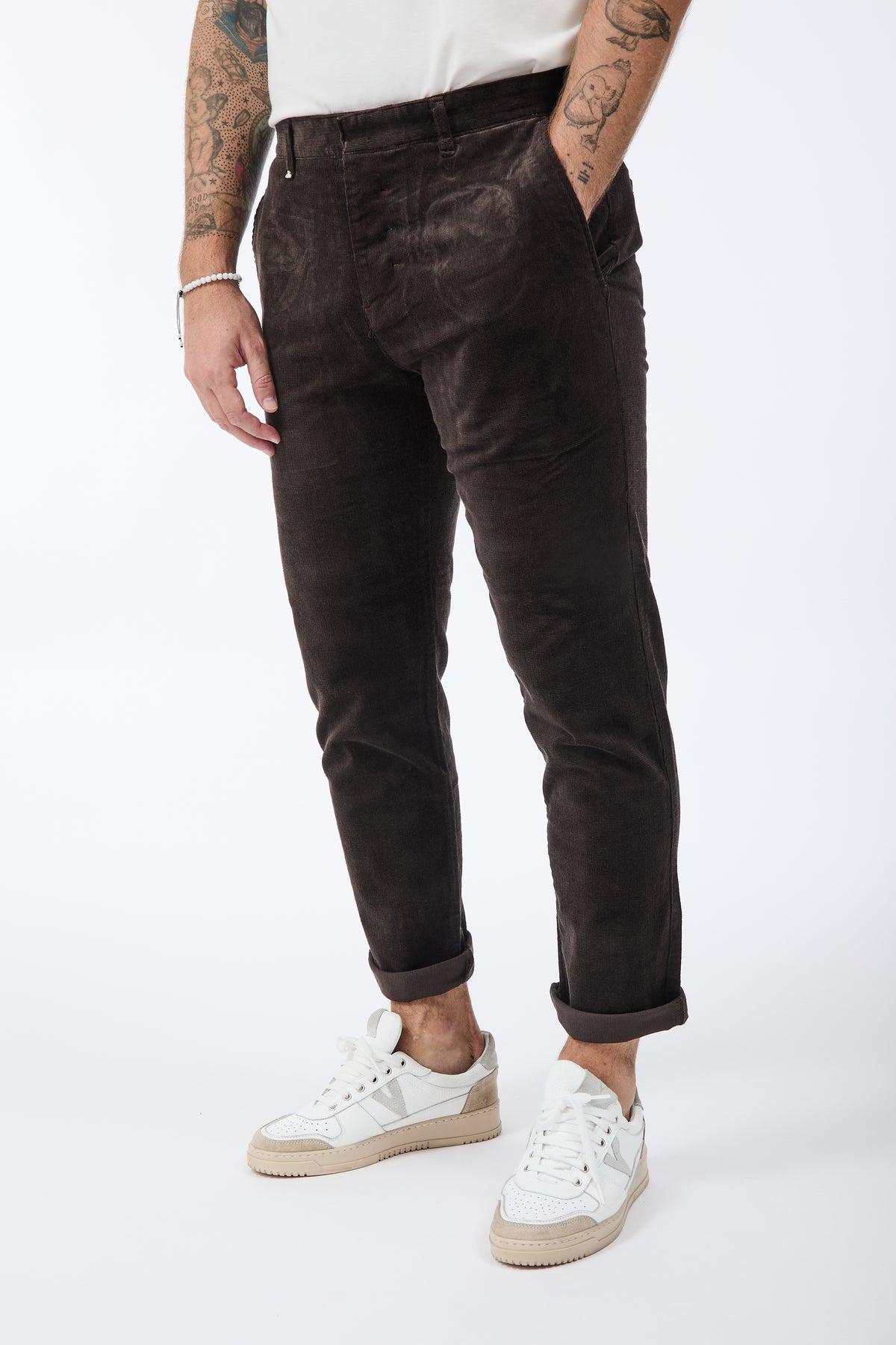 Pantalone Berna Chinos Velluto Caffè 310