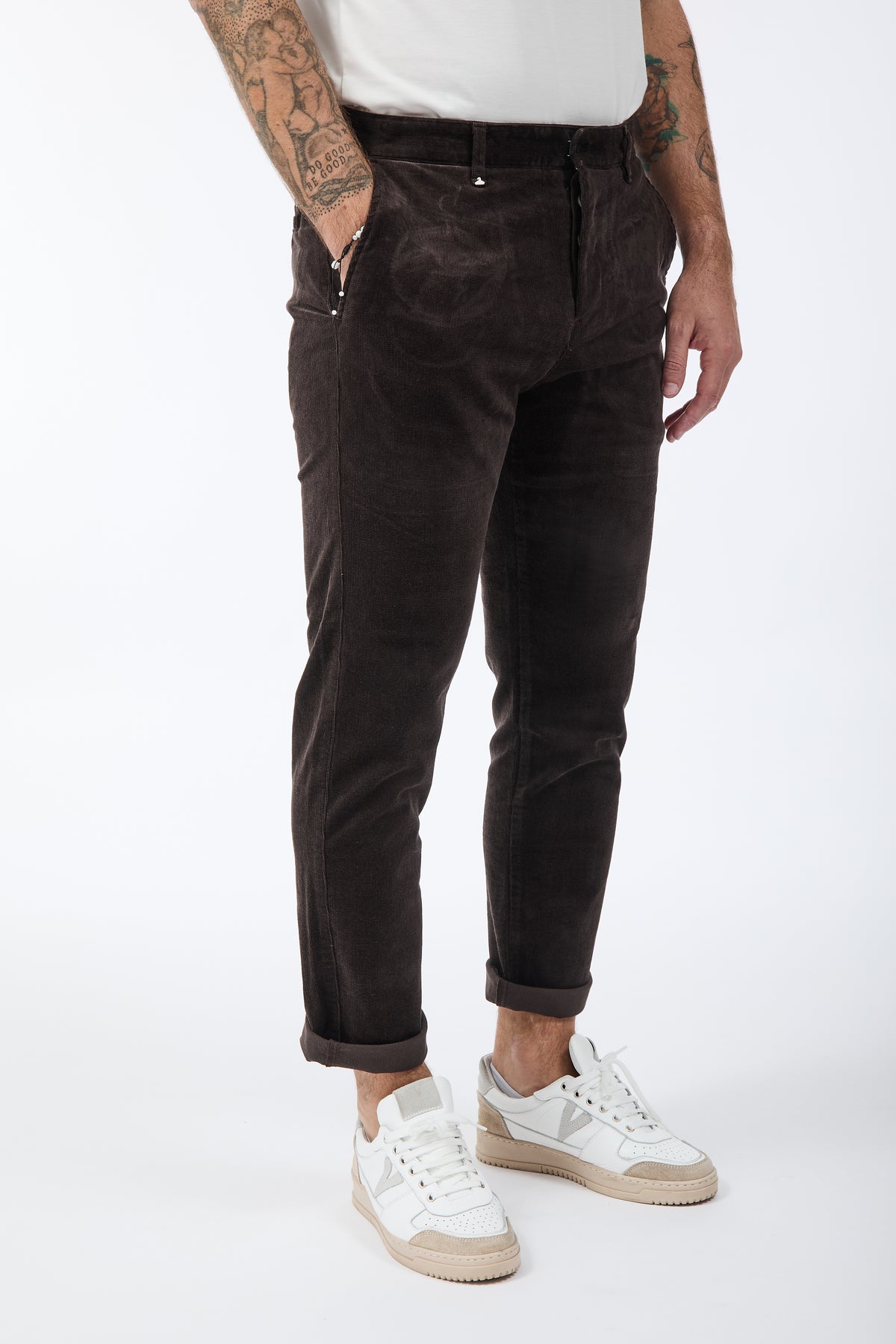 Pantalone Berna Chinos Velluto Caffè 310
