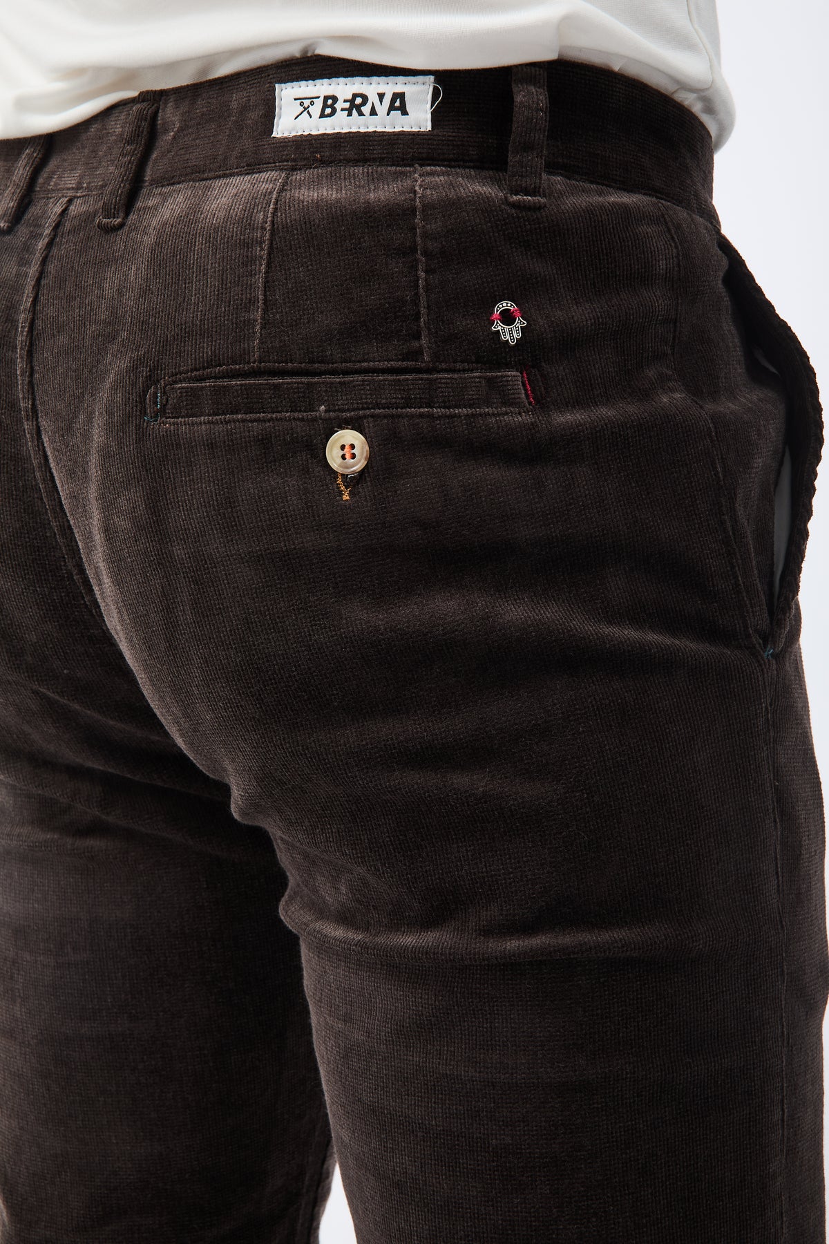 Pantalone Berna Chinos Velluto Caffè 310