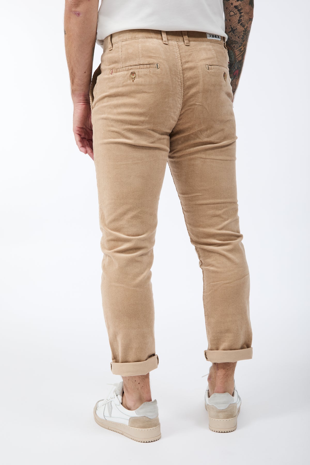 Pantalone Berna Chinos Velluto Cammello 310